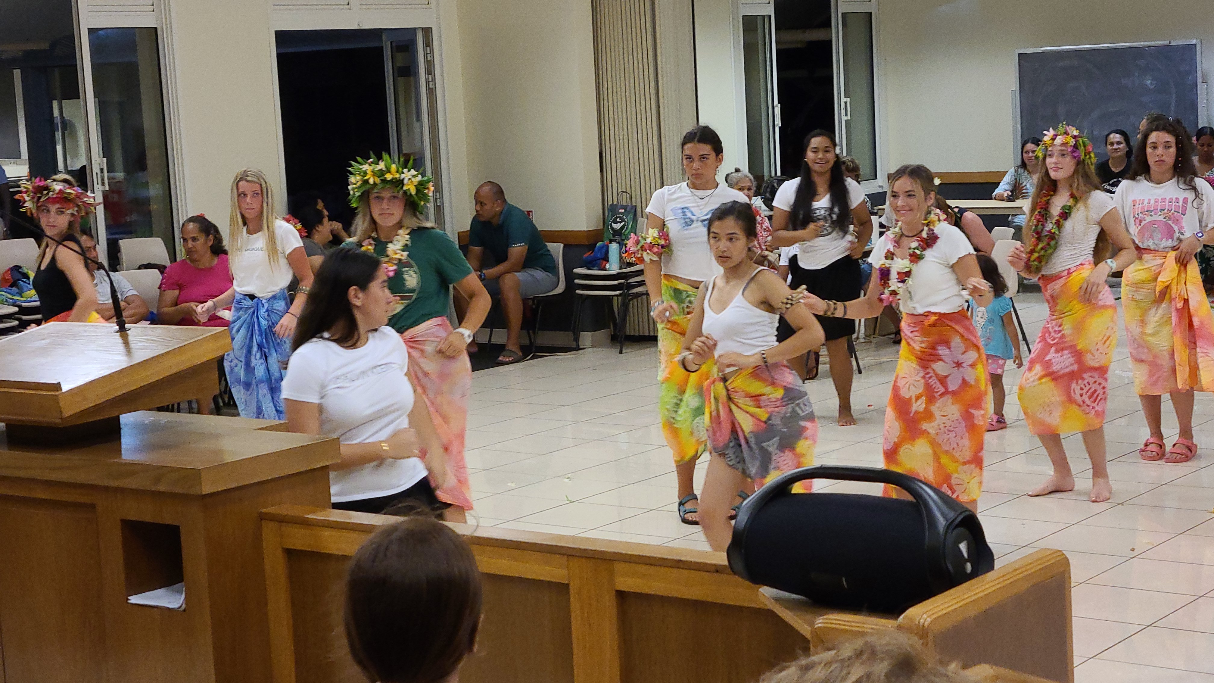 2022 Tahiti Taravao HXP - Day 15 (Epic Morning Devotional, Volunteering at Youth Center, Working at Community Garden on Mountain, Solis, Tiana Sees Her New House, Vaihiria Ward Activity: Coconut Milk, Learning Drums & Tahitian Dances, Making Flower Crowns