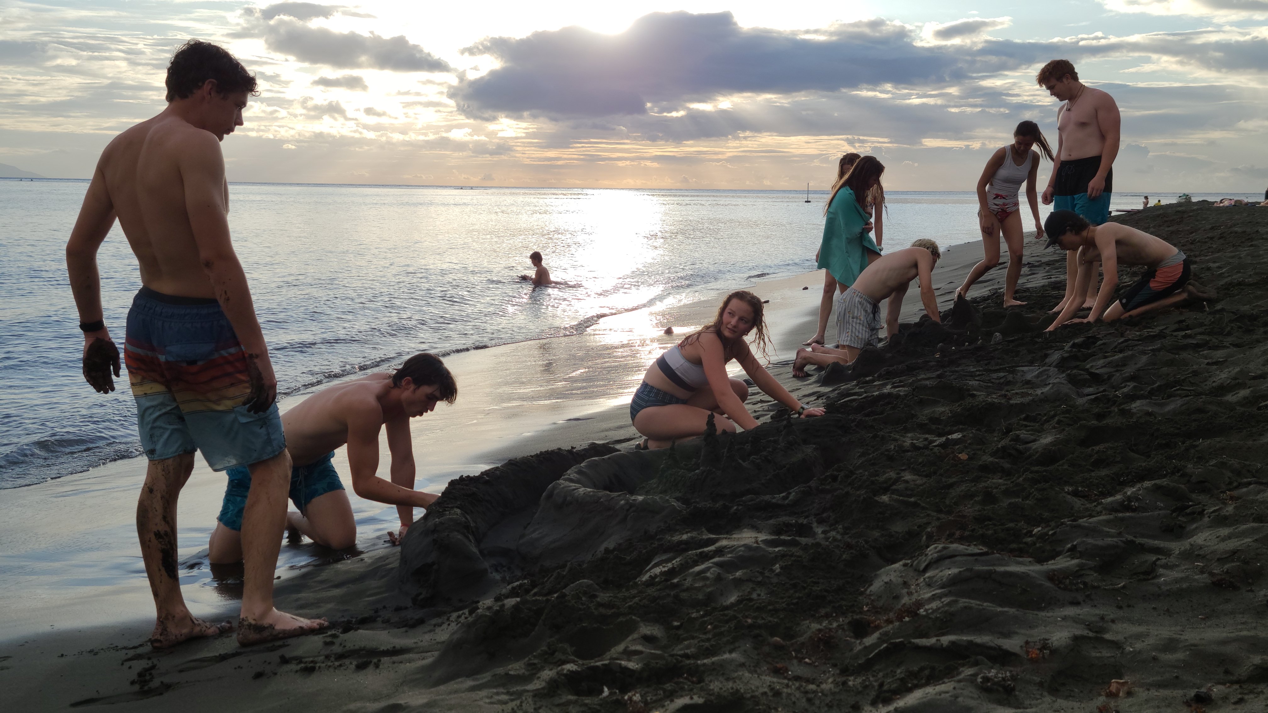 2022 Tahiti Taravao HXP - Day 16 (Baptisms at the Papeete Tahiti Temple, Bryan's Temple Story, Shopping @ the Papeete Market, Raisin Fanta, Pointe Vnus (Point Venus) Black Sand Beach & Lighthouse, Rainbows, Sandcastles, Downpour, Epic Sunset, All-Nighter