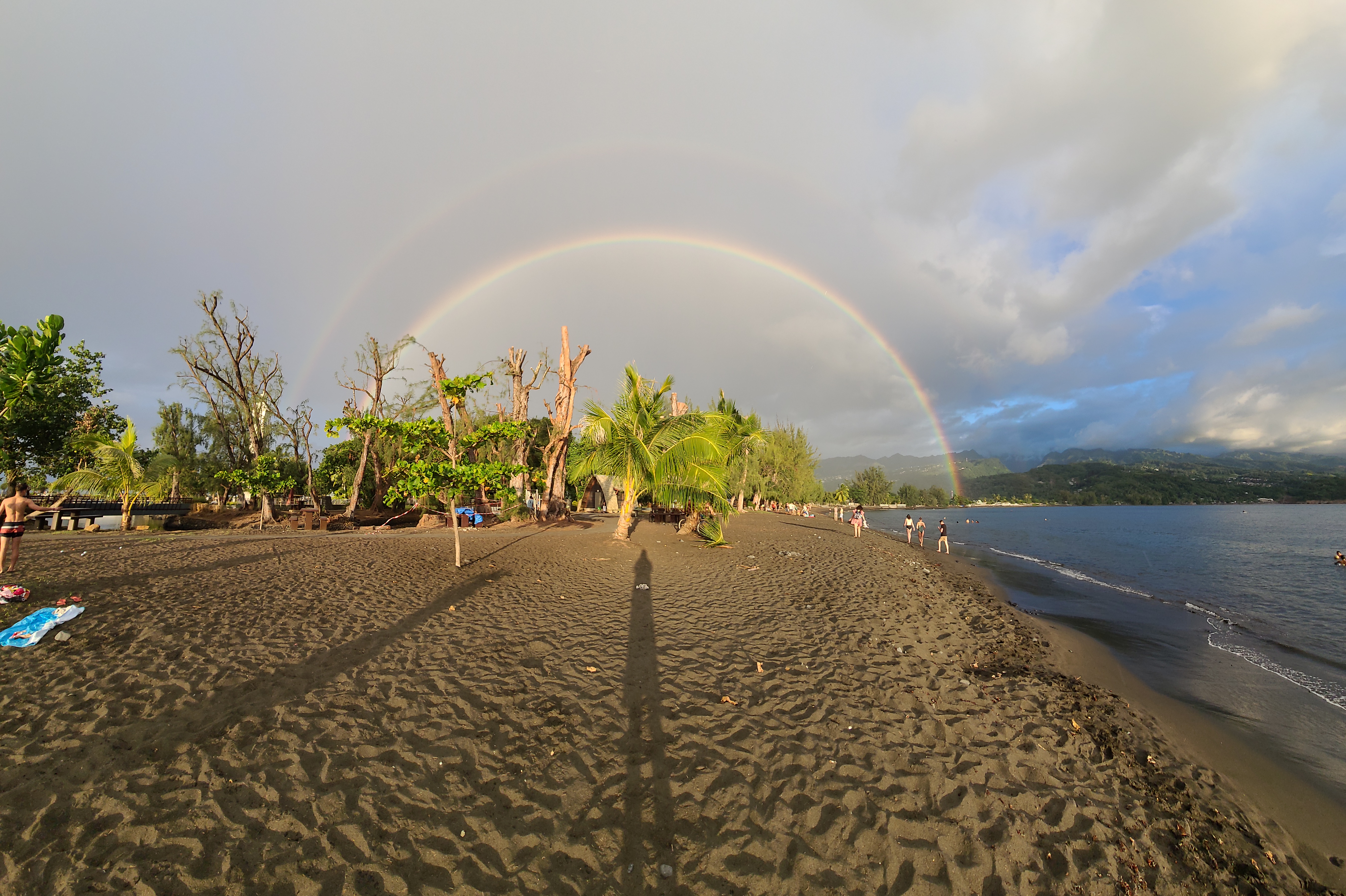 2022 Tahiti Taravao HXP - Day 16 (Baptisms at the Papeete Tahiti Temple, Bryan's Temple Story, Shopping @ the Papeete Market, Raisin Fanta, Pointe V�nus (Point Venus) Black Sand Beach & Lighthouse, Rainbows, Sandcastles, Downpour, Epic Sunset, All-Nighter