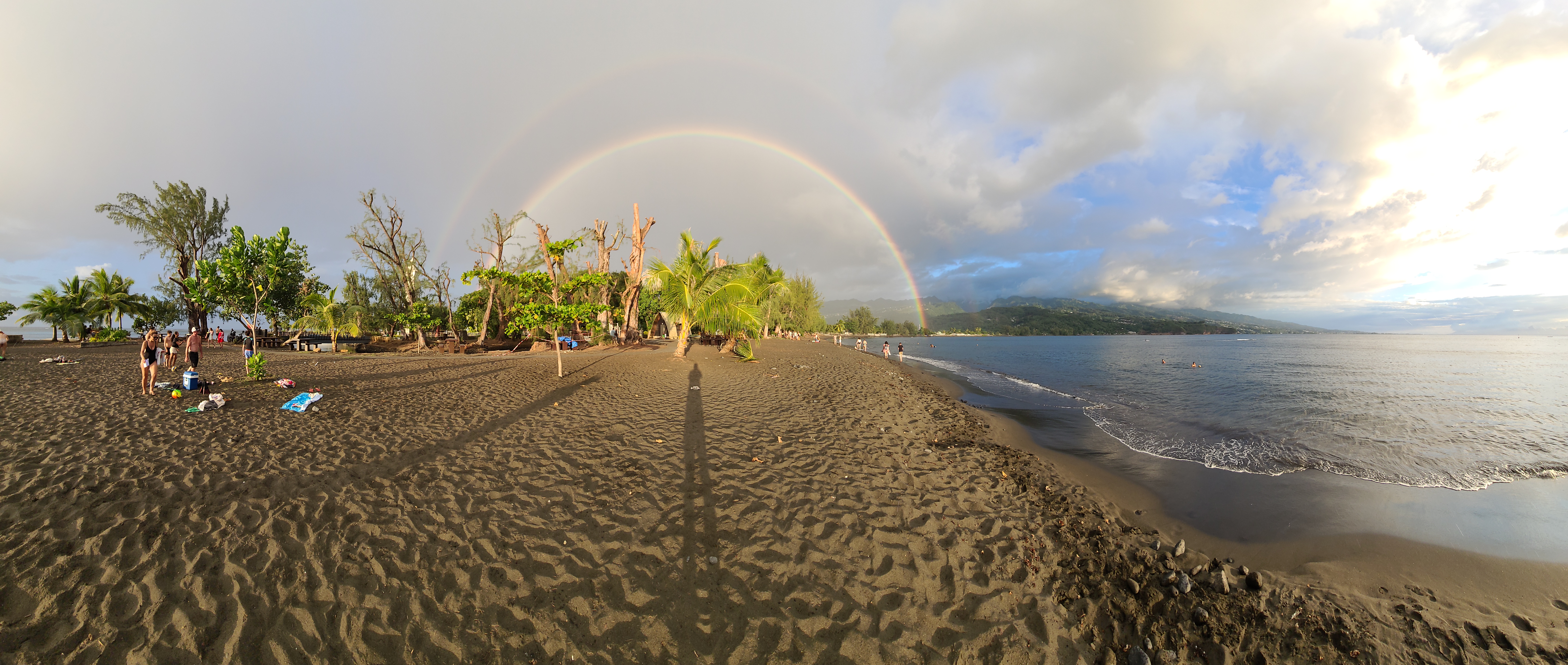 2022 Tahiti Taravao HXP - Day 16 (Baptisms at the Papeete Tahiti Temple, Bryan's Temple Story, Shopping @ the Papeete Market, Raisin Fanta, Pointe V�nus (Point Venus) Black Sand Beach & Lighthouse, Rainbows, Sandcastles, Downpour, Epic Sunset, All-Nighter