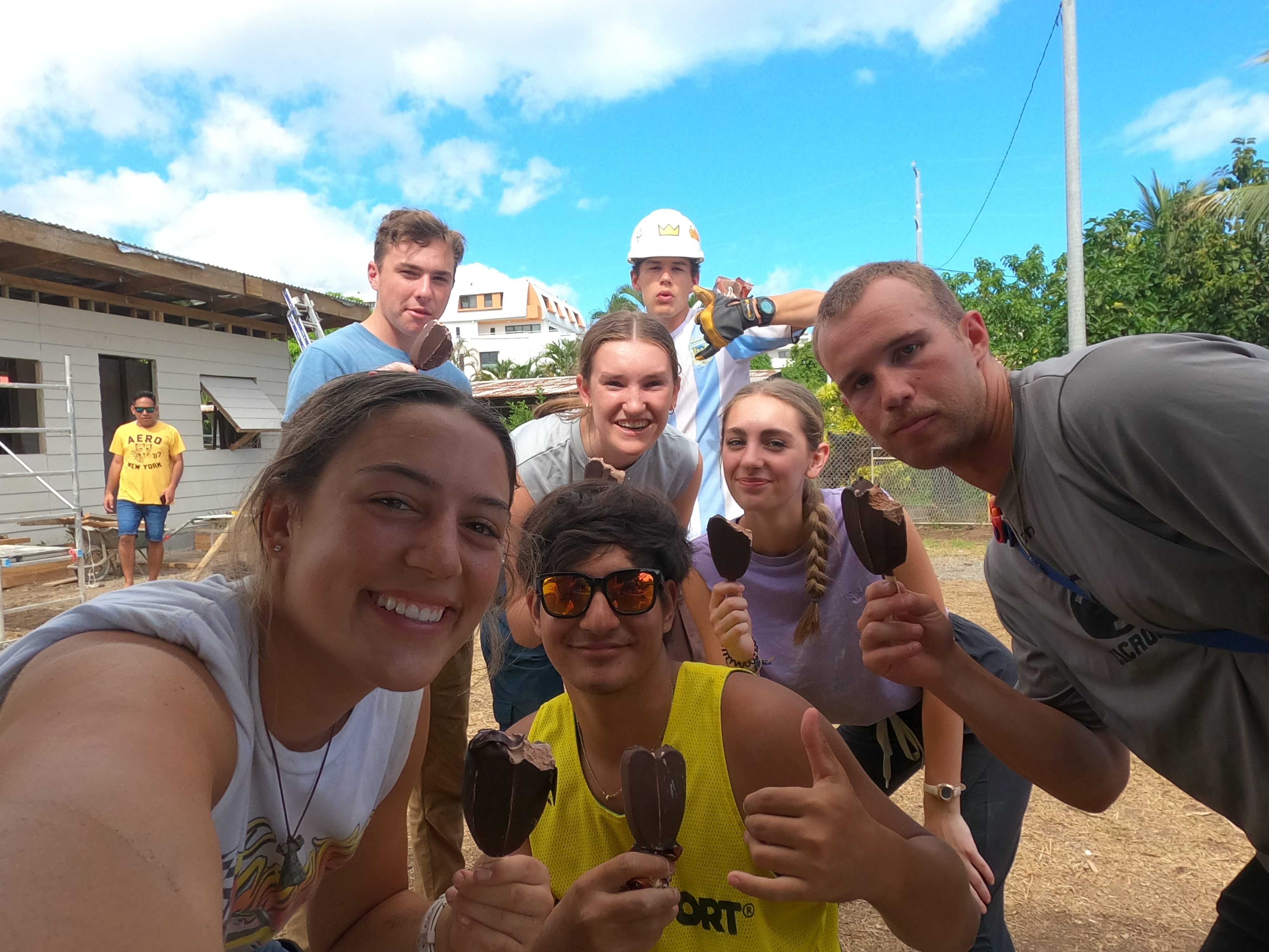 2022 Tahiti Taravao HXP - Day 15 (Epic Morning Devotional, Volunteering at Youth Center, Working at Community Garden on Mountain, Solis, Tiana Sees Her New House, Vaihiria Ward Activity: Coconut Milk, Learning Drums & Tahitian Dances, Making Flower Crowns