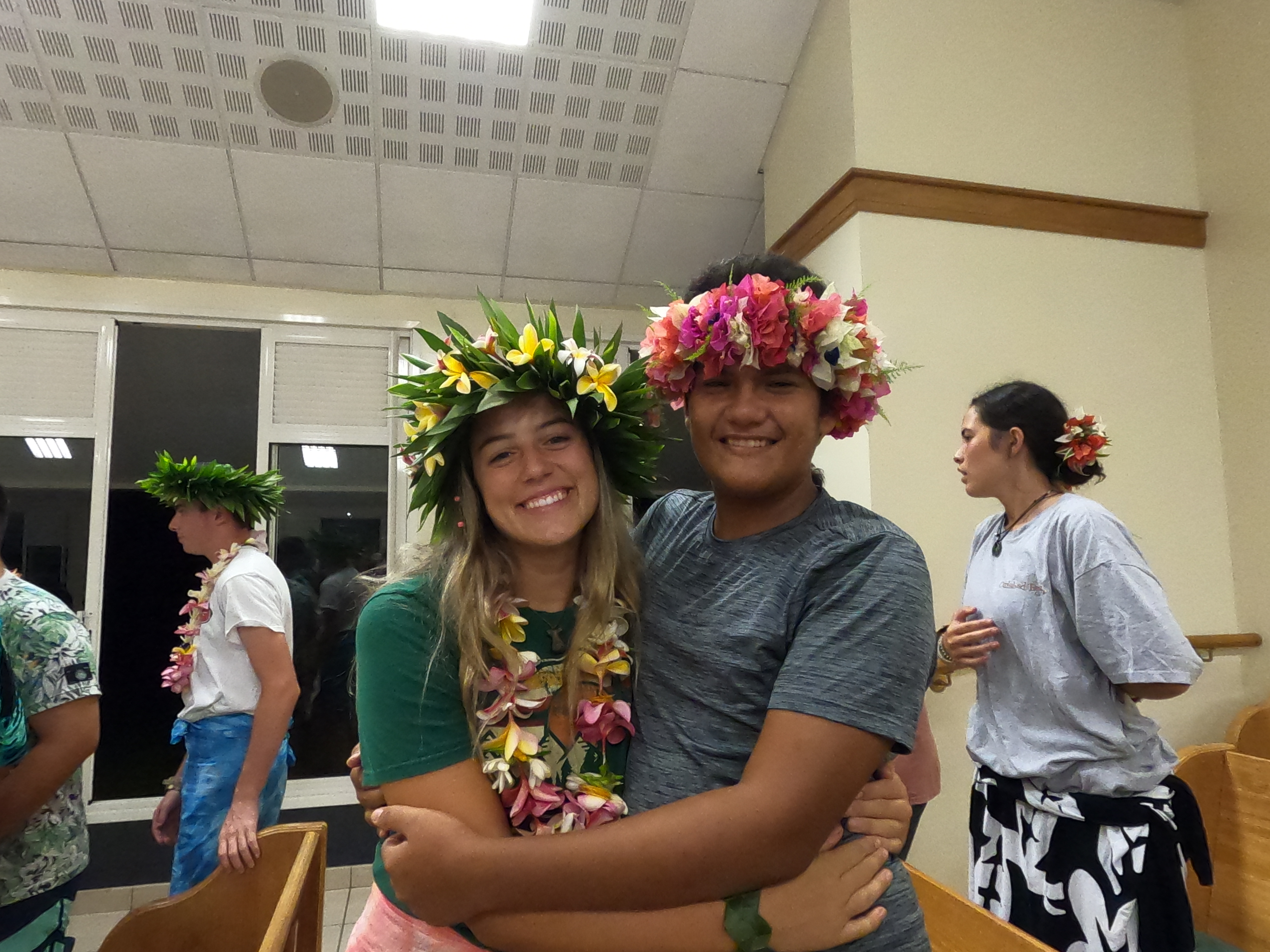 2022 Tahiti Taravao HXP - Day 15 (Epic Morning Devotional, Volunteering at Youth Center, Working at Community Garden on Mountain, Solis, Tiana Sees Her New House, Vaihiria Ward Activity: Coconut Milk, Learning Drums & Tahitian Dances, Making Flower Crowns