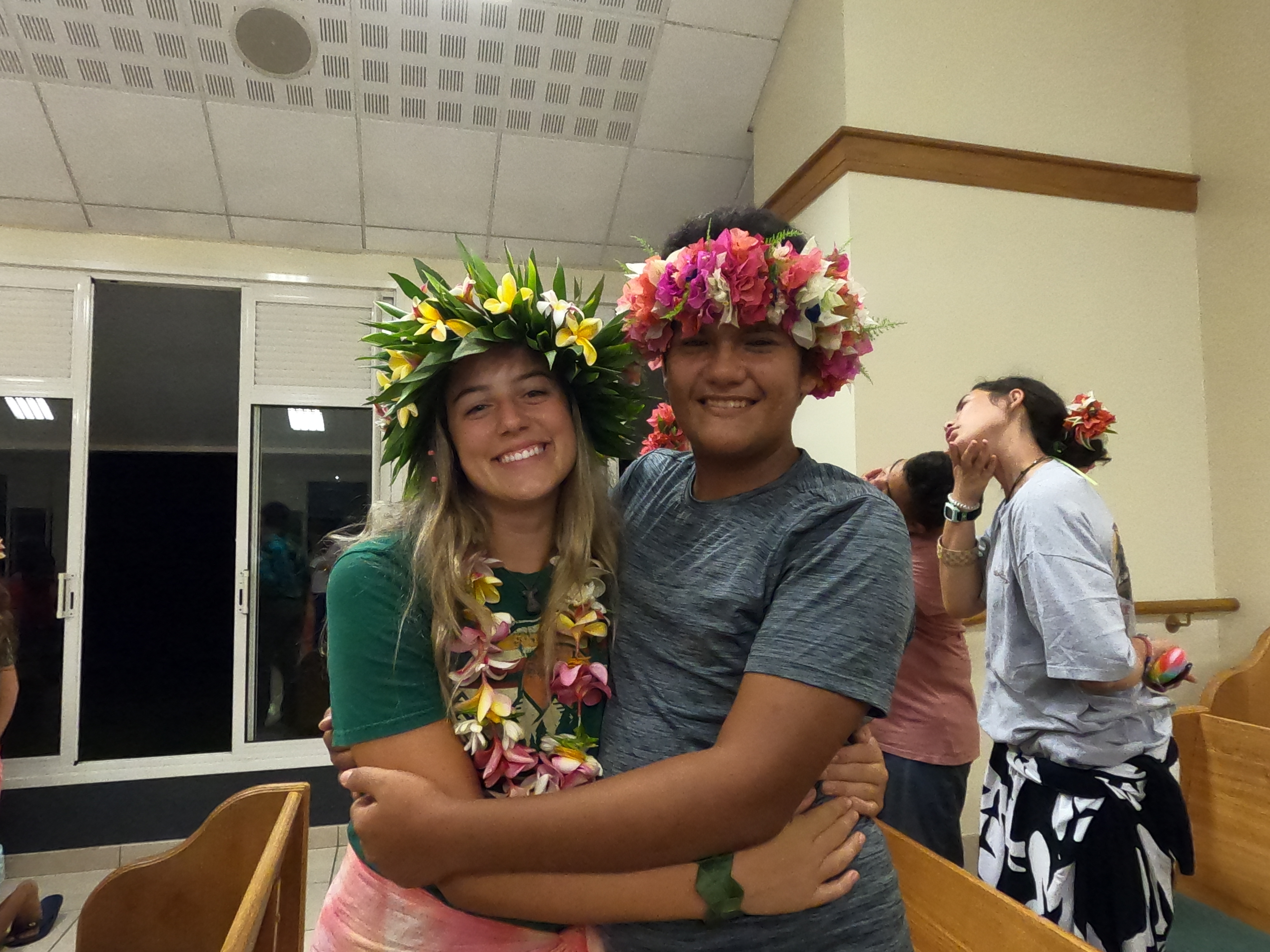 2022 Tahiti Taravao HXP - Day 15 (Epic Morning Devotional, Volunteering at Youth Center, Working at Community Garden on Mountain, Solis, Tiana Sees Her New House, Vaihiria Ward Activity: Coconut Milk, Learning Drums & Tahitian Dances, Making Flower Crowns