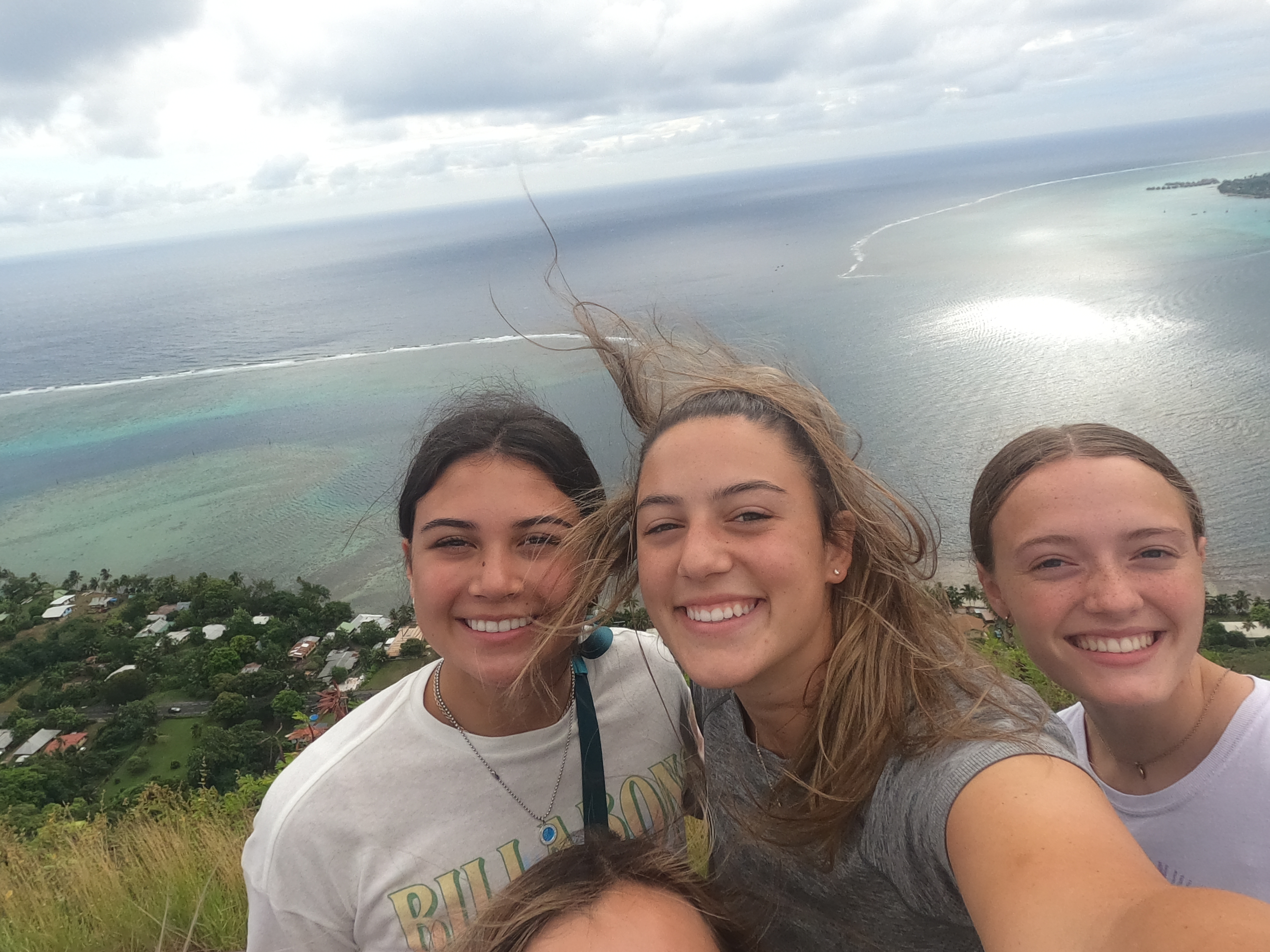 2022 Tahiti Taravao HXP - Day 3 (Devotional, Moorea Jeep Safari, Magic Mountain Overlook, Jam Tasting, Belvedere Lookout, Marae-o-Mahine, Touching Sacred Eels, Fresh Pineapple & Coconut, Making Headbands, Beach Games, Tahitian Dance & Fire Show)