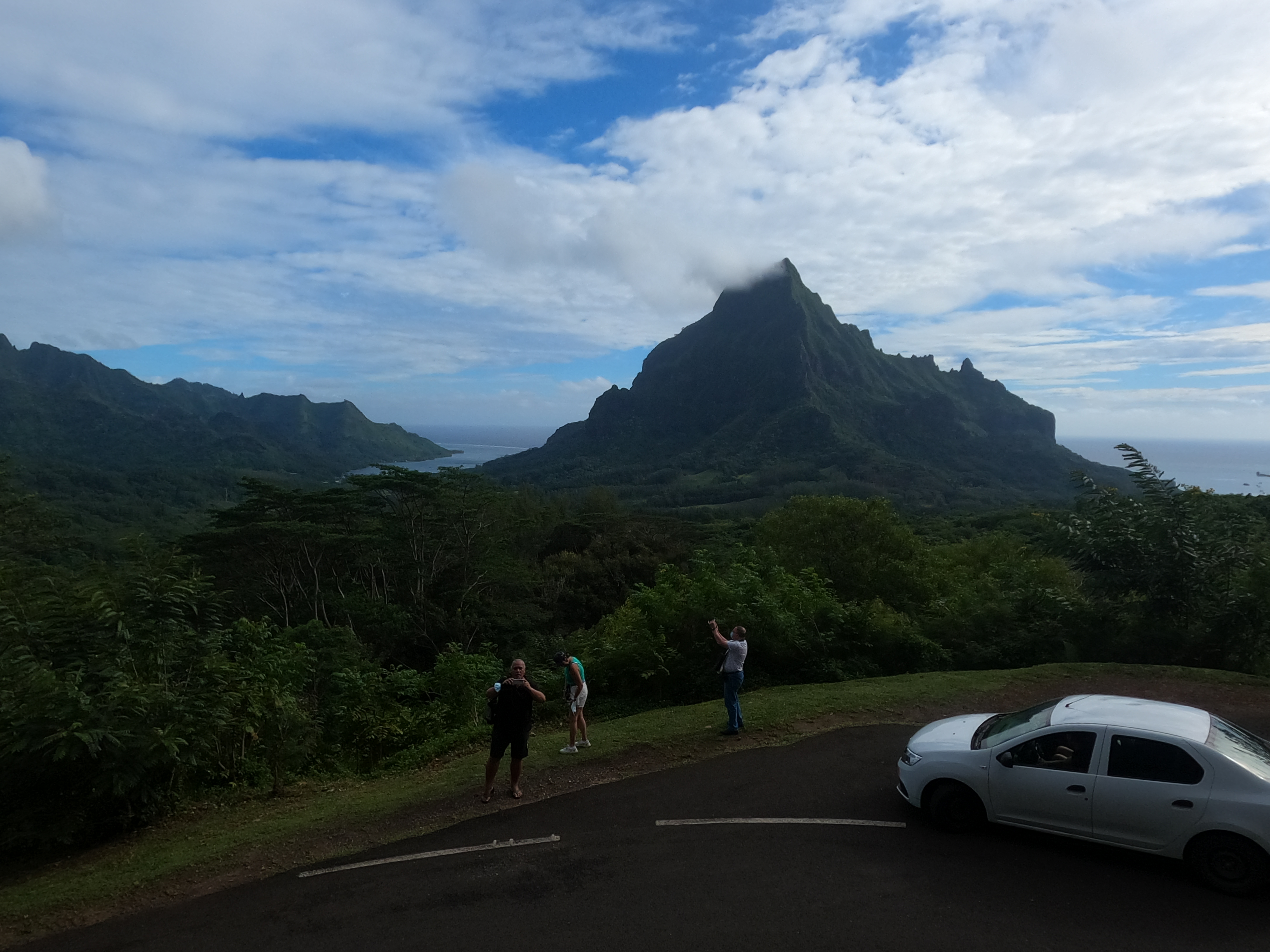 2022 Tahiti Taravao HXP - Day 3 (Devotional, Moorea Jeep Safari, Magic Mountain Overlook, Jam Tasting, Belvedere Lookout, Marae-o-Mahine, Touching Sacred Eels, Fresh Pineapple & Coconut, Making Headbands, Beach Games, Tahitian Dance & Fire Show)