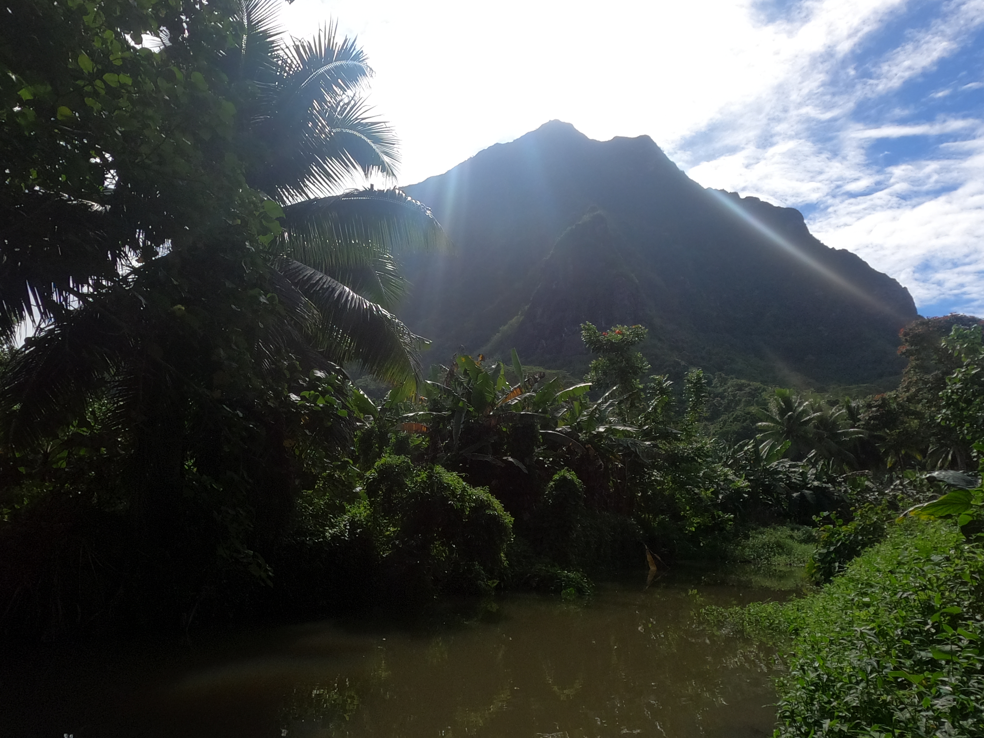 2022 Tahiti Taravao HXP - Day 3 (Devotional, Moorea Jeep Safari, Magic Mountain Overlook, Jam Tasting, Belvedere Lookout, Marae-o-Mahine, Touching Sacred Eels, Fresh Pineapple & Coconut, Making Headbands, Beach Games, Tahitian Dance & Fire Show)