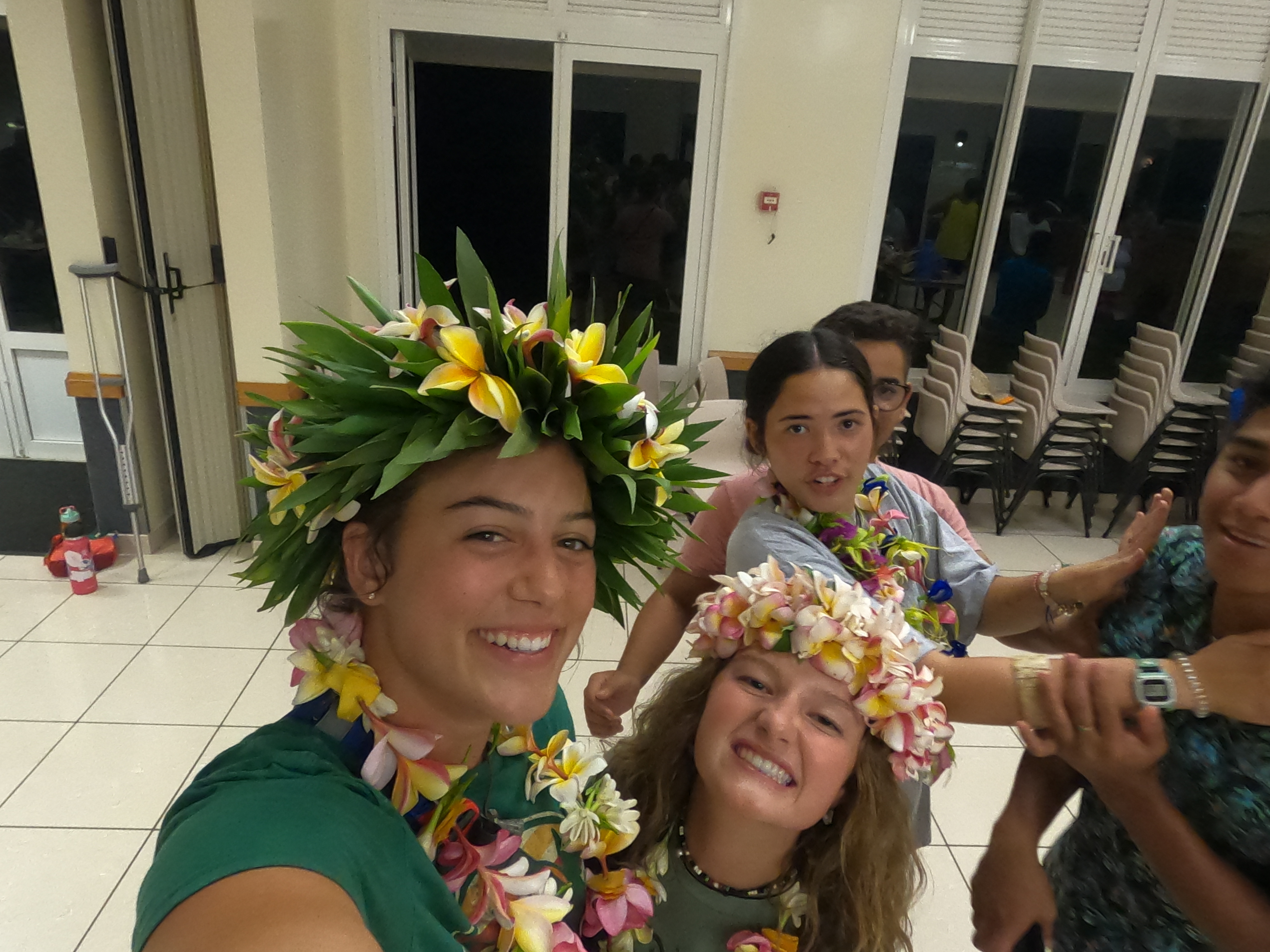 2022 Tahiti Taravao HXP - Day 15 (Epic Morning Devotional, Volunteering at Youth Center, Working at Community Garden on Mountain, Solis, Tiana Sees Her New House, Vaihiria Ward Activity: Coconut Milk, Learning Drums & Tahitian Dances, Making Flower Crowns