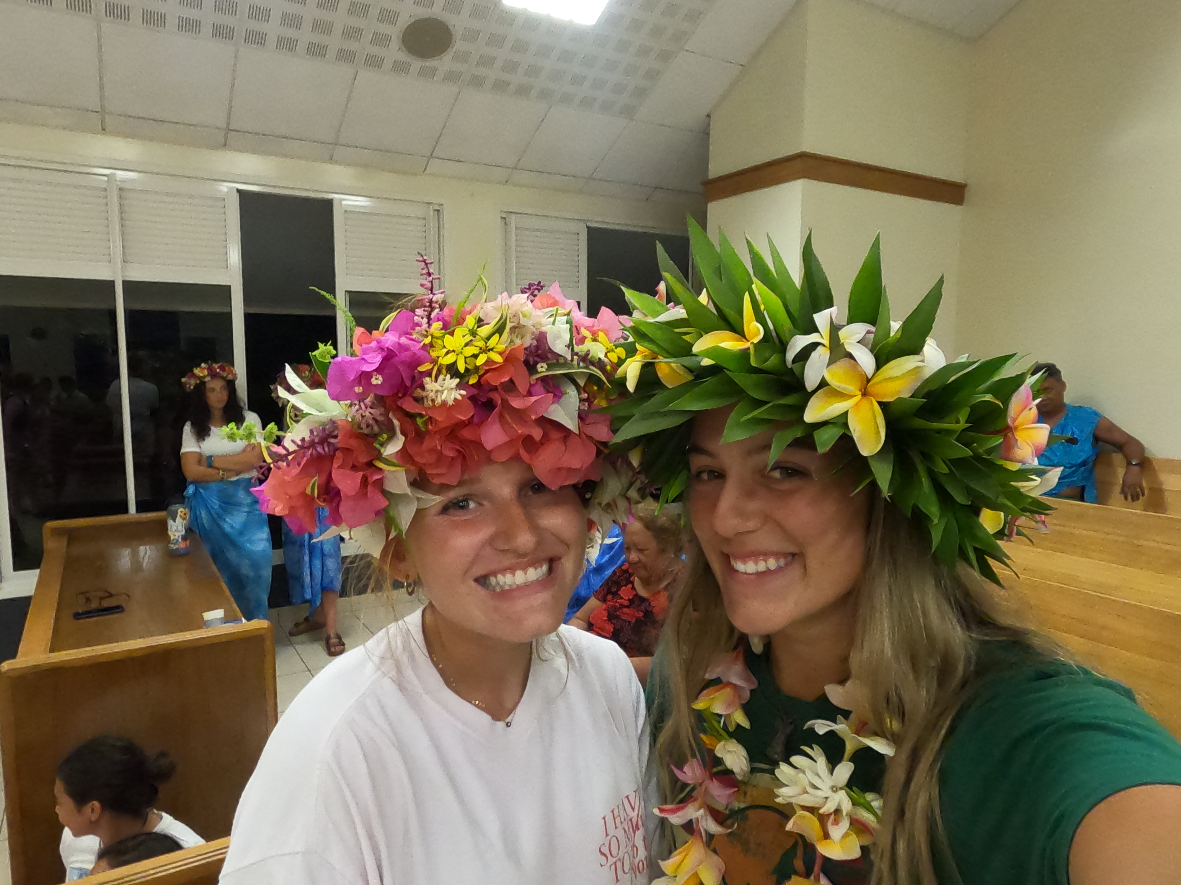 2022 Tahiti Taravao HXP - Day 15 (Epic Morning Devotional, Volunteering at Youth Center, Working at Community Garden on Mountain, Solis, Tiana Sees Her New House, Vaihiria Ward Activity: Coconut Milk, Learning Drums & Tahitian Dances, Making Flower Crowns