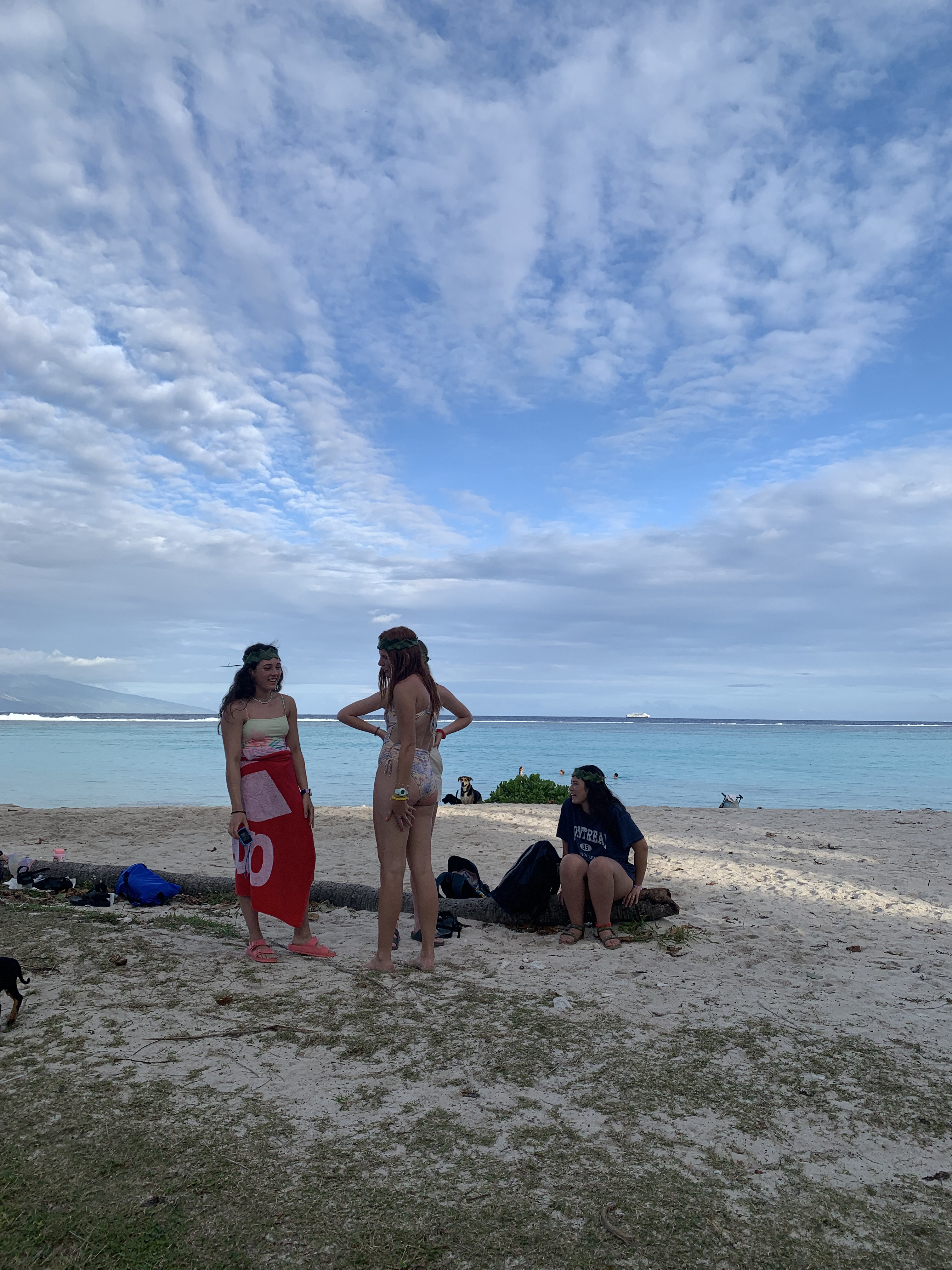 2022 Tahiti Taravao HXP - Day 3 (Devotional, Moorea Jeep Safari, Magic Mountain Overlook, Jam Tasting, Belvedere Lookout, Marae-o-Mahine, Touching Sacred Eels, Fresh Pineapple & Coconut, Making Headbands, Beach Games, Tahitian Dance & Fire Show)