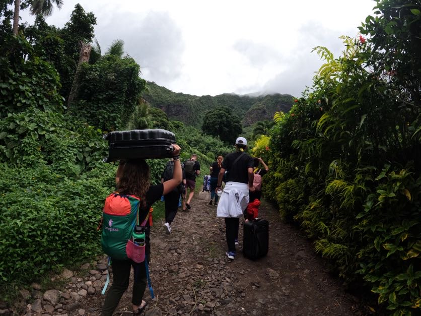 2022 Tahiti Taravao HXP - Day 2 (Arrival in Tahiti!, Narii & Escuela Teach us a Tahitian Dance, Ferry to Mo'orea / Moorea, Hiking, 18 in Small Truck, Va'a Canoes, Crepes)