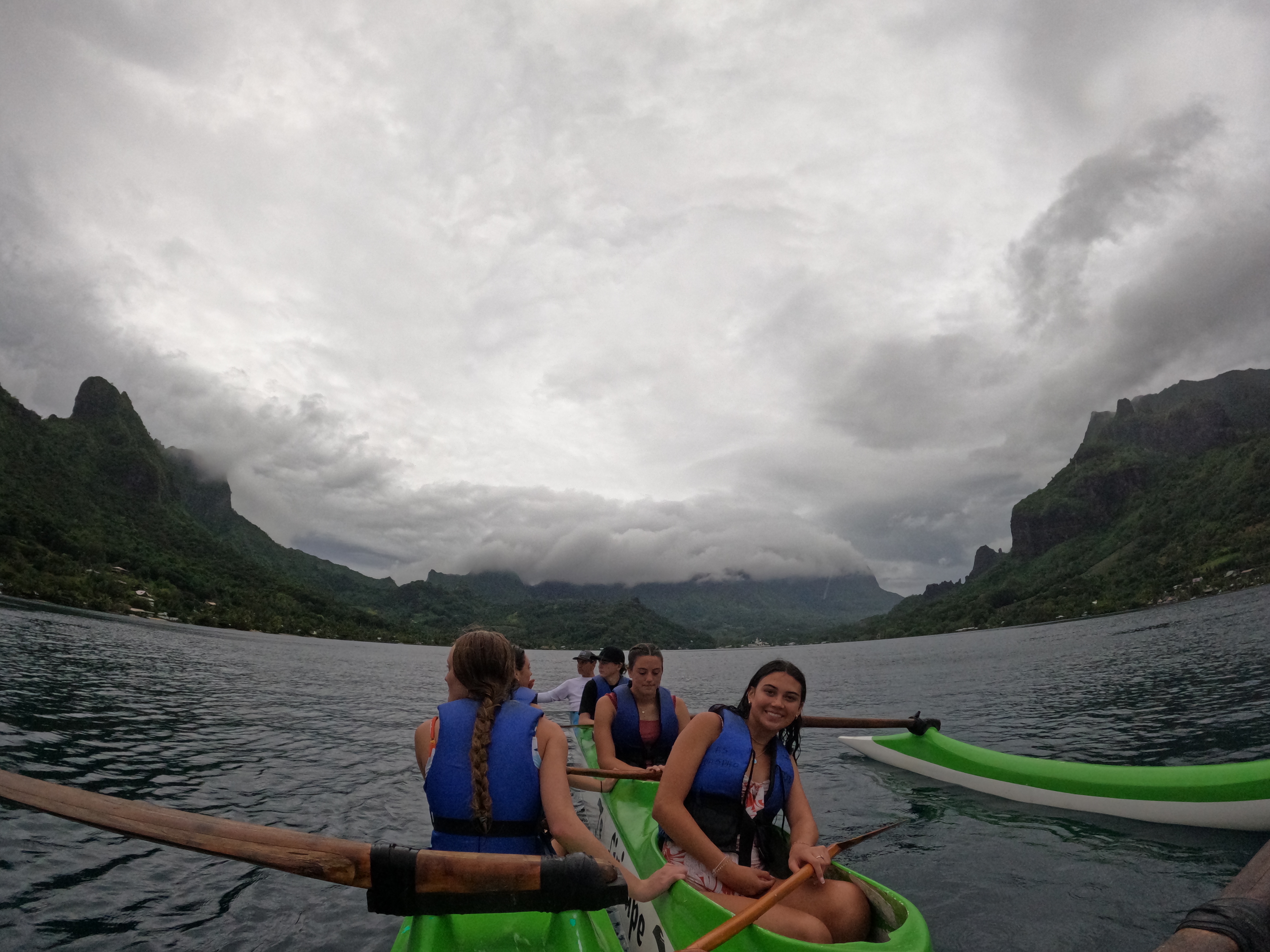 2022 Tahiti Taravao HXP - Day 2 (Arrival in Tahiti!, Narii & Escuela Teach us a Tahitian Dance, Ferry to Mo'orea / Moorea, Hiking, 18 in Small Truck, Va'a Canoes, Crepes)