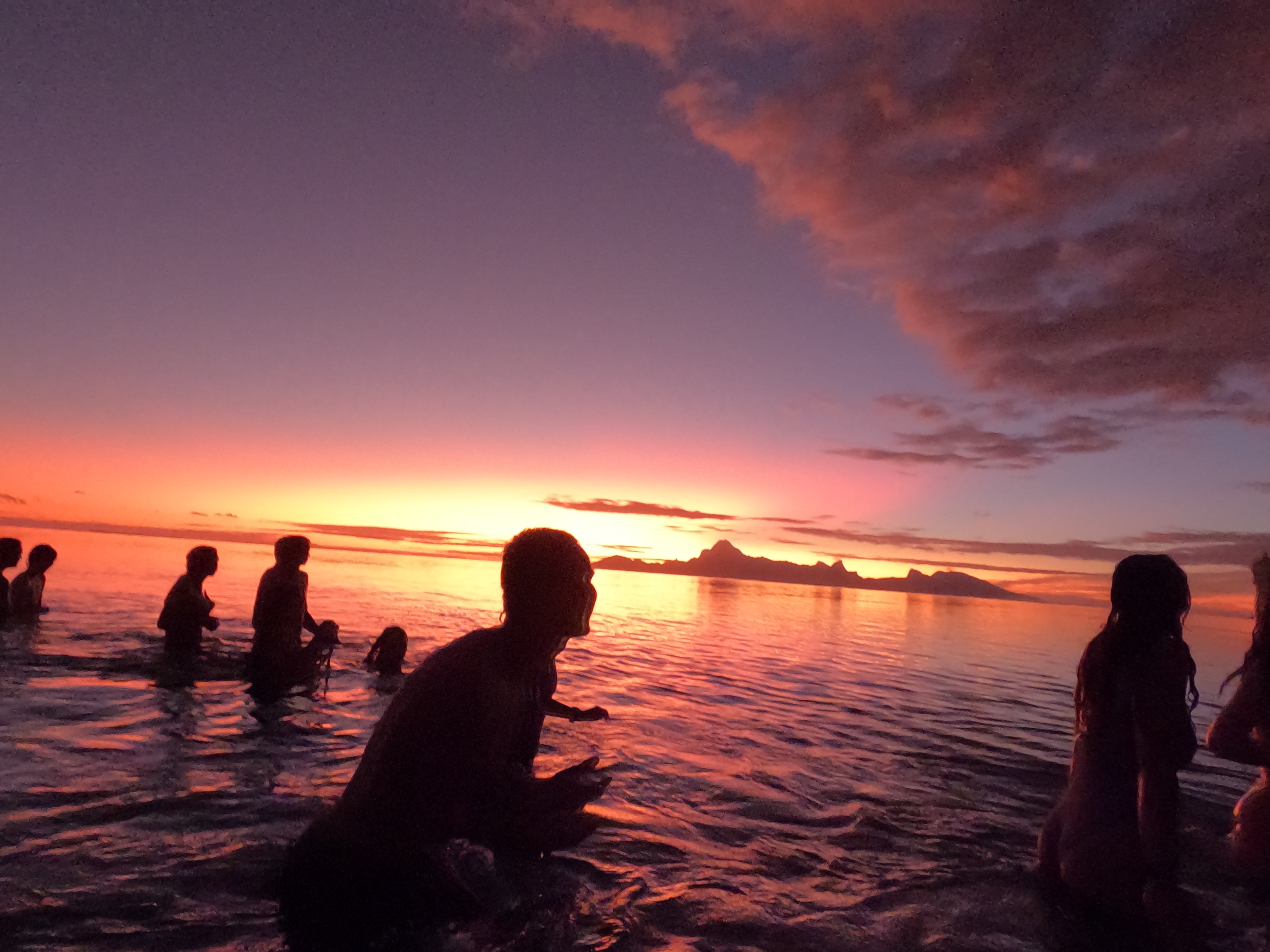 2022 Tahiti Taravao HXP - Day 9 (Pouring the Foundation, Playing with Poisonous Centipedes, Spray Painting Each Other, Digging a Bottomless Pit, Plage Vaiava (Vayava Beach), Another Epic Sunset, Learning a Tahitian Dance (Te Tiare Tahiti), Stingray)