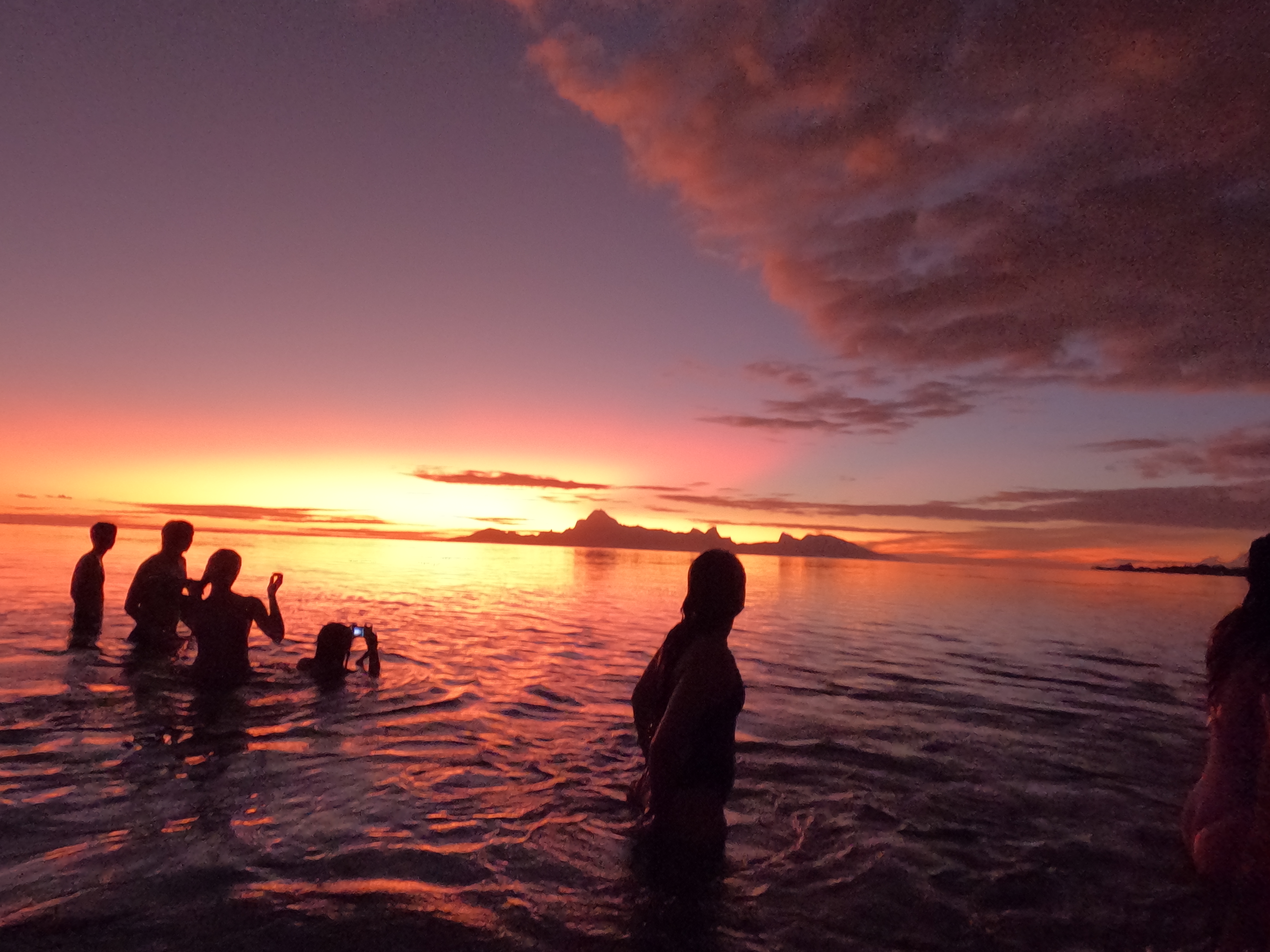 2022 Tahiti Taravao HXP - Day 9 (Pouring the Foundation, Playing with Poisonous Centipedes, Spray Painting Each Other, Digging a Bottomless Pit, Plage Vaiava (Vayava Beach), Another Epic Sunset, Learning a Tahitian Dance (Te Tiare Tahiti), Stingray)