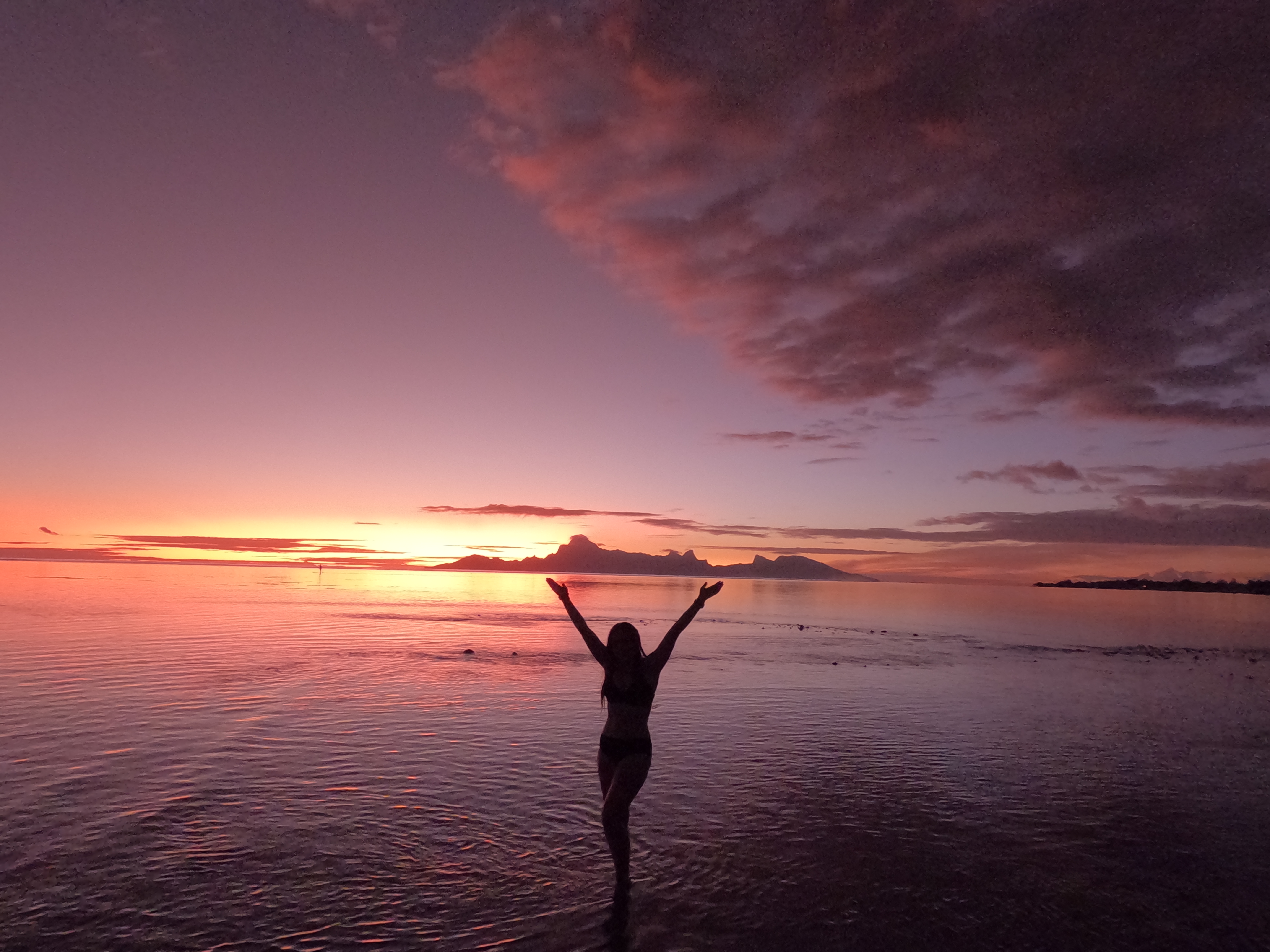 2022 Tahiti Taravao HXP - Day 9 (Pouring the Foundation, Playing with Poisonous Centipedes, Spray Painting Each Other, Digging a Bottomless Pit, Plage Vaiava (Vayava Beach), Another Epic Sunset, Learning a Tahitian Dance (Te Tiare Tahiti), Stingray)