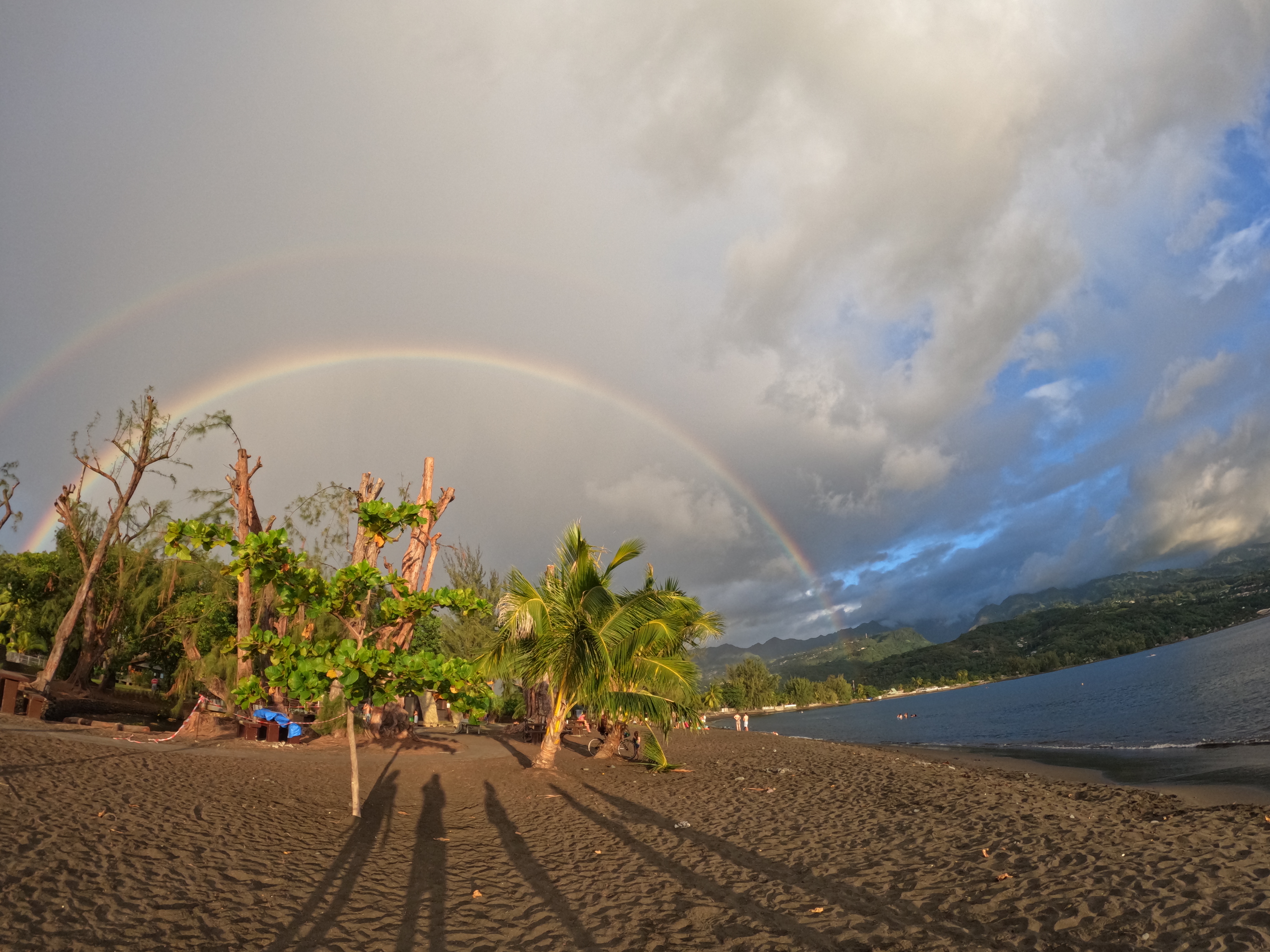 2022 Tahiti Taravao HXP - Day 16 (Baptisms at the Papeete Tahiti Temple, Bryan's Temple Story, Shopping @ the Papeete Market, Raisin Fanta, Pointe V�nus (Point Venus) Black Sand Beach & Lighthouse, Rainbows, Sandcastles, Downpour, Epic Sunset, All-Nighter