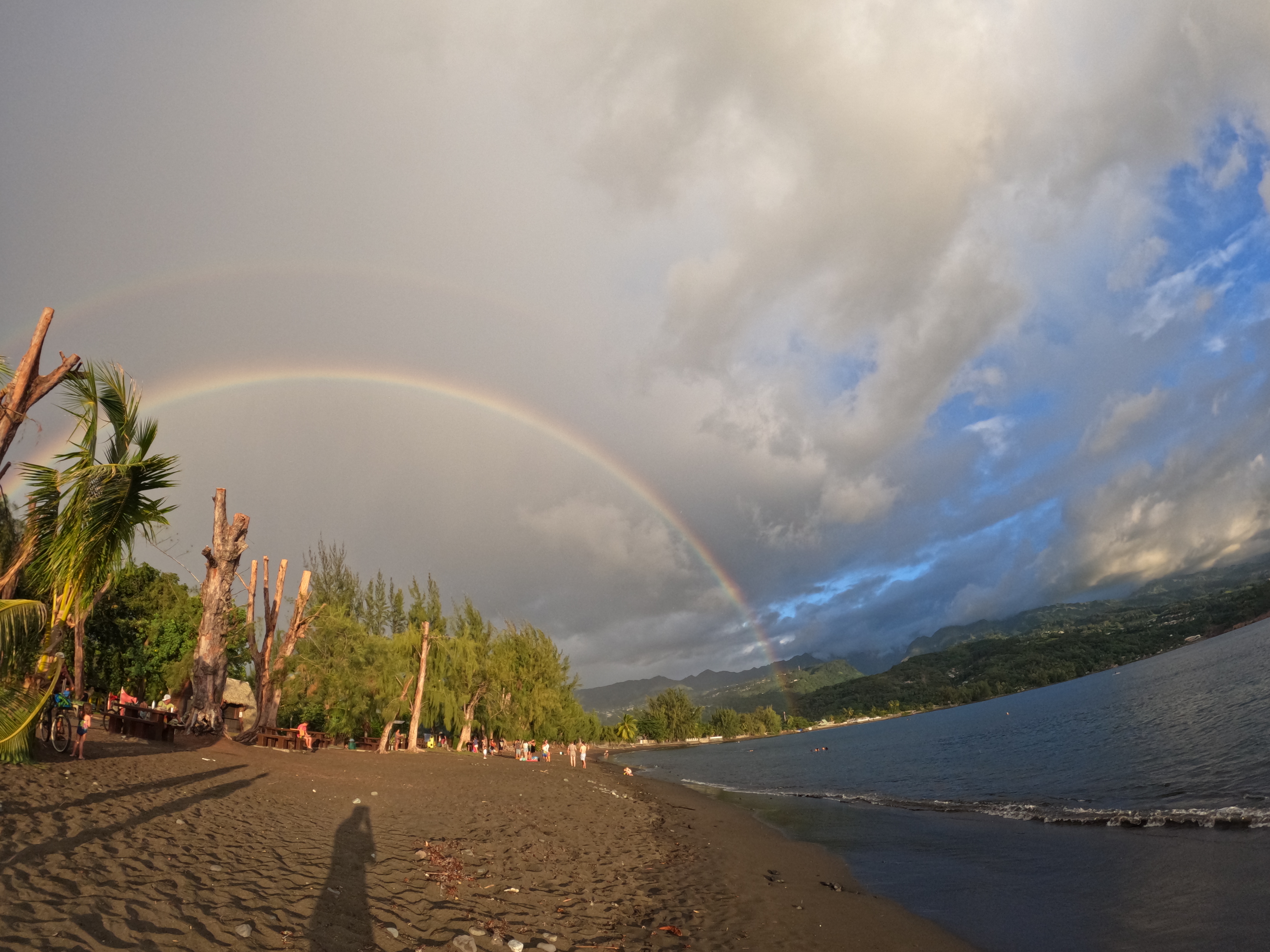 2022 Tahiti Taravao HXP - Day 16 (Baptisms at the Papeete Tahiti Temple, Bryan's Temple Story, Shopping @ the Papeete Market, Raisin Fanta, Pointe V�nus (Point Venus) Black Sand Beach & Lighthouse, Rainbows, Sandcastles, Downpour, Epic Sunset, All-Nighter