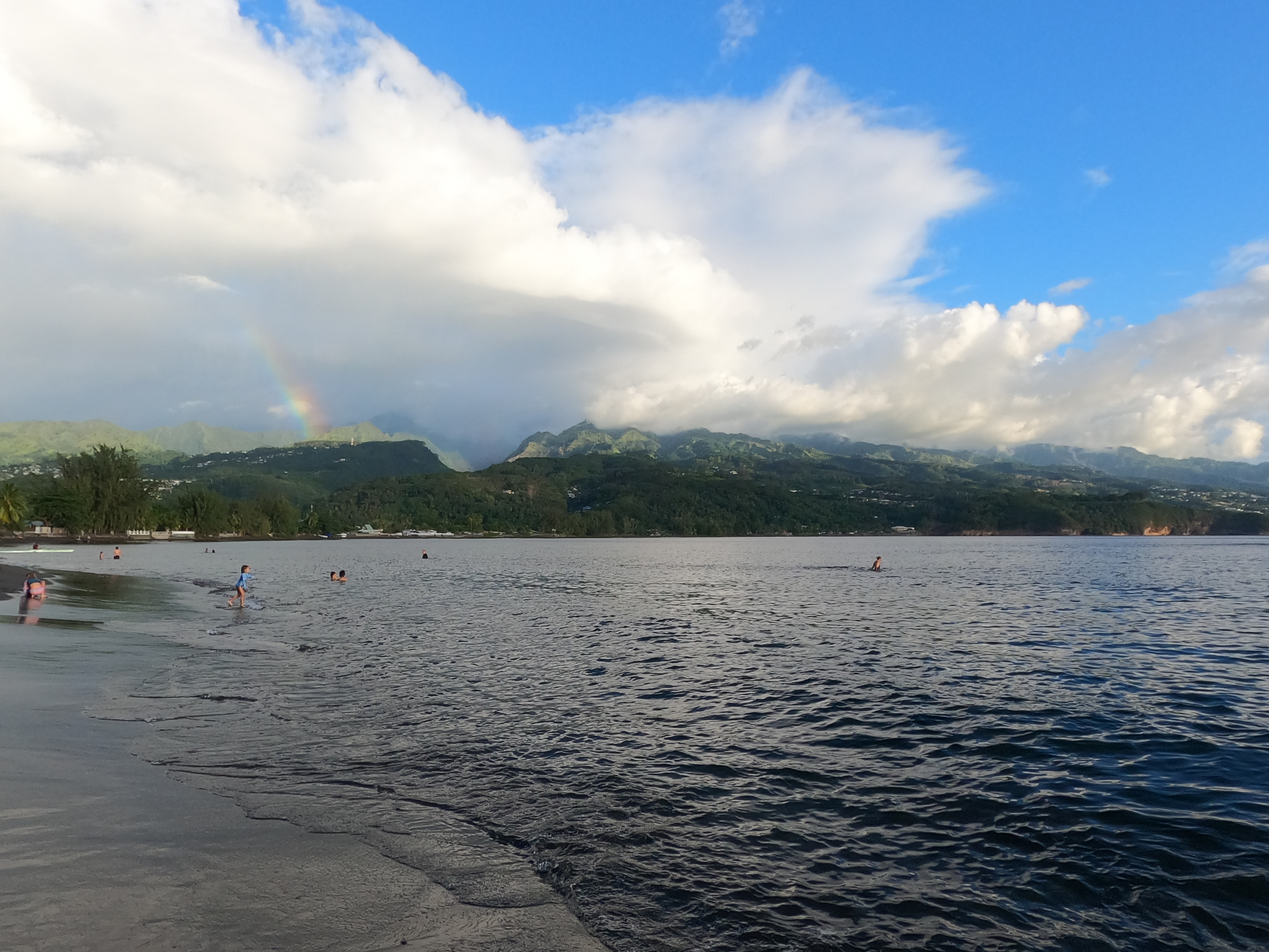 2022 Tahiti Taravao HXP - Day 16 (Baptisms at the Papeete Tahiti Temple, Bryan's Temple Story, Shopping @ the Papeete Market, Raisin Fanta, Pointe V�nus (Point Venus) Black Sand Beach & Lighthouse, Rainbows, Sandcastles, Downpour, Epic Sunset, All-Nighter