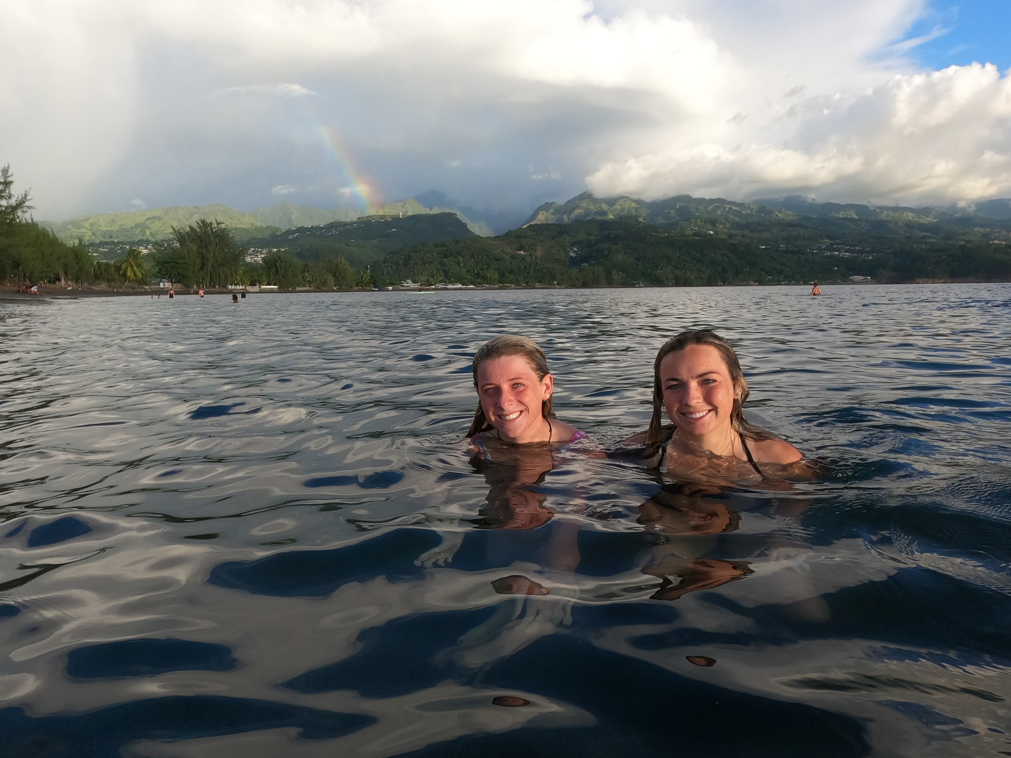 2022 Tahiti Taravao HXP - Day 16 (Baptisms at the Papeete Tahiti Temple, Bryan's Temple Story, Shopping @ the Papeete Market, Raisin Fanta, Pointe V�nus (Point Venus) Black Sand Beach & Lighthouse, Rainbows, Sandcastles, Downpour, Epic Sunset, All-Nighter