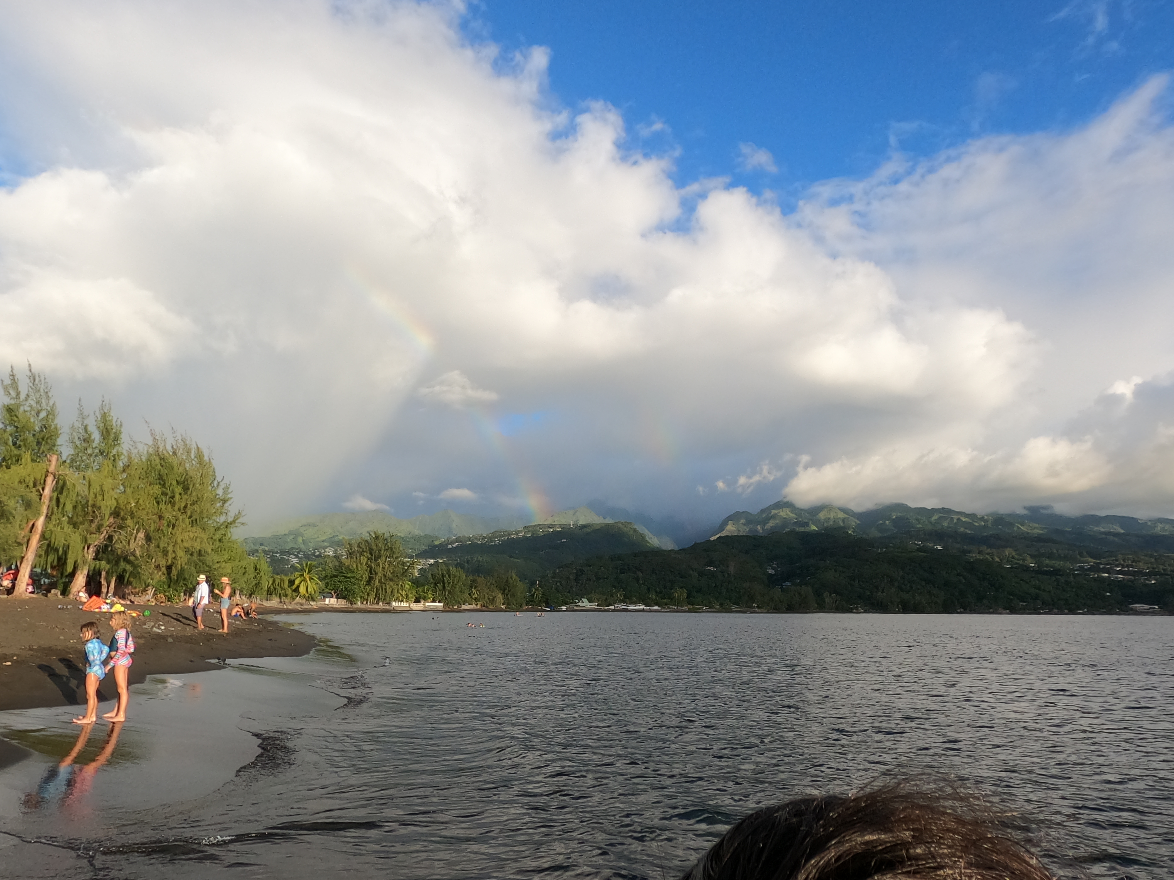 2022 Tahiti Taravao HXP - Day 16 (Baptisms at the Papeete Tahiti Temple, Bryan's Temple Story, Shopping @ the Papeete Market, Raisin Fanta, Pointe V�nus (Point Venus) Black Sand Beach & Lighthouse, Rainbows, Sandcastles, Downpour, Epic Sunset, All-Nighter