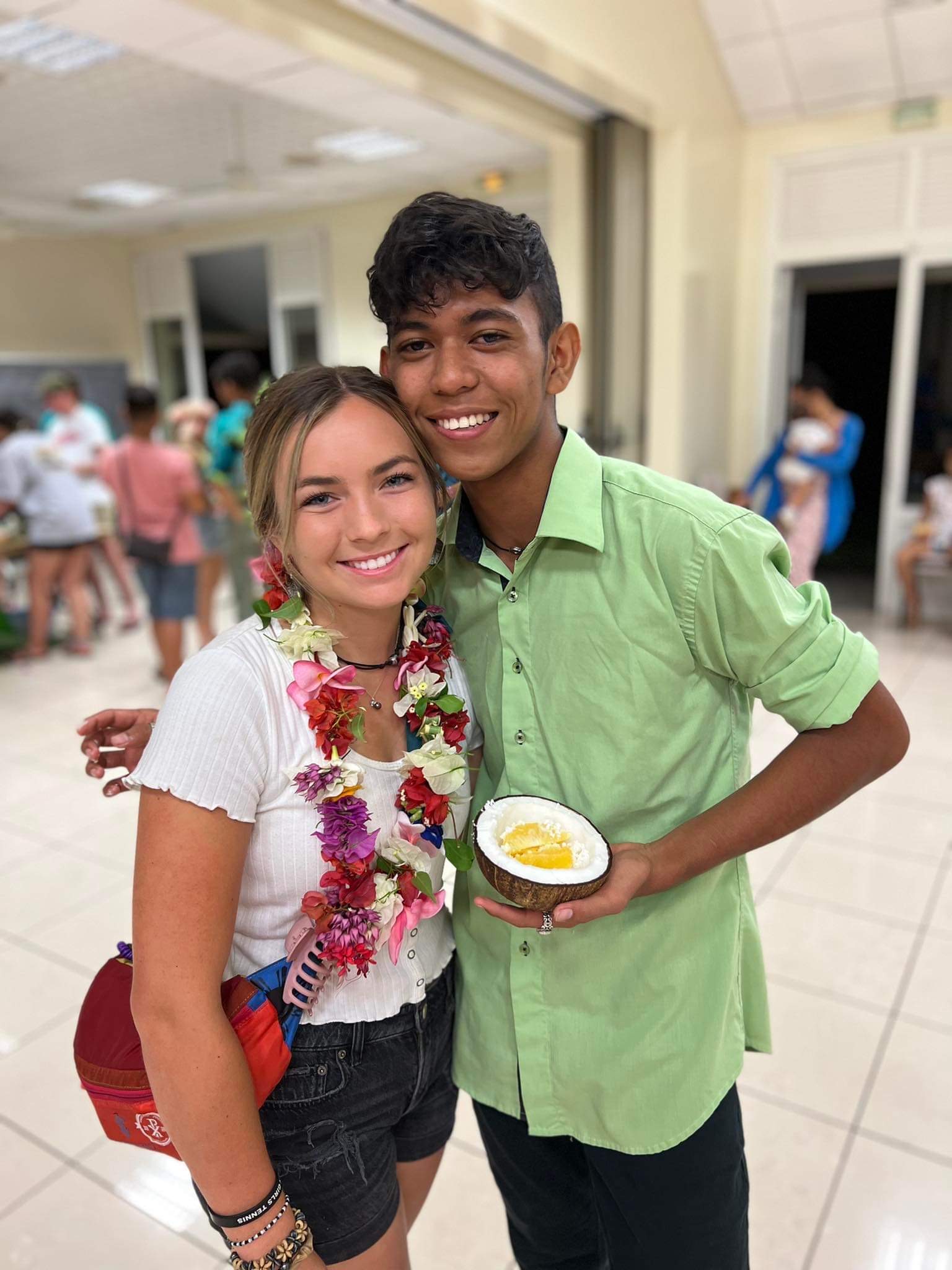 2022 Tahiti Taravao HXP - Day 15 (Epic Morning Devotional, Volunteering at Youth Center, Working at Community Garden on Mountain, Solis, Tiana Sees Her New House, Vaihiria Ward Activity: Coconut Milk, Learning Drums & Tahitian Dances, Making Flower Crowns