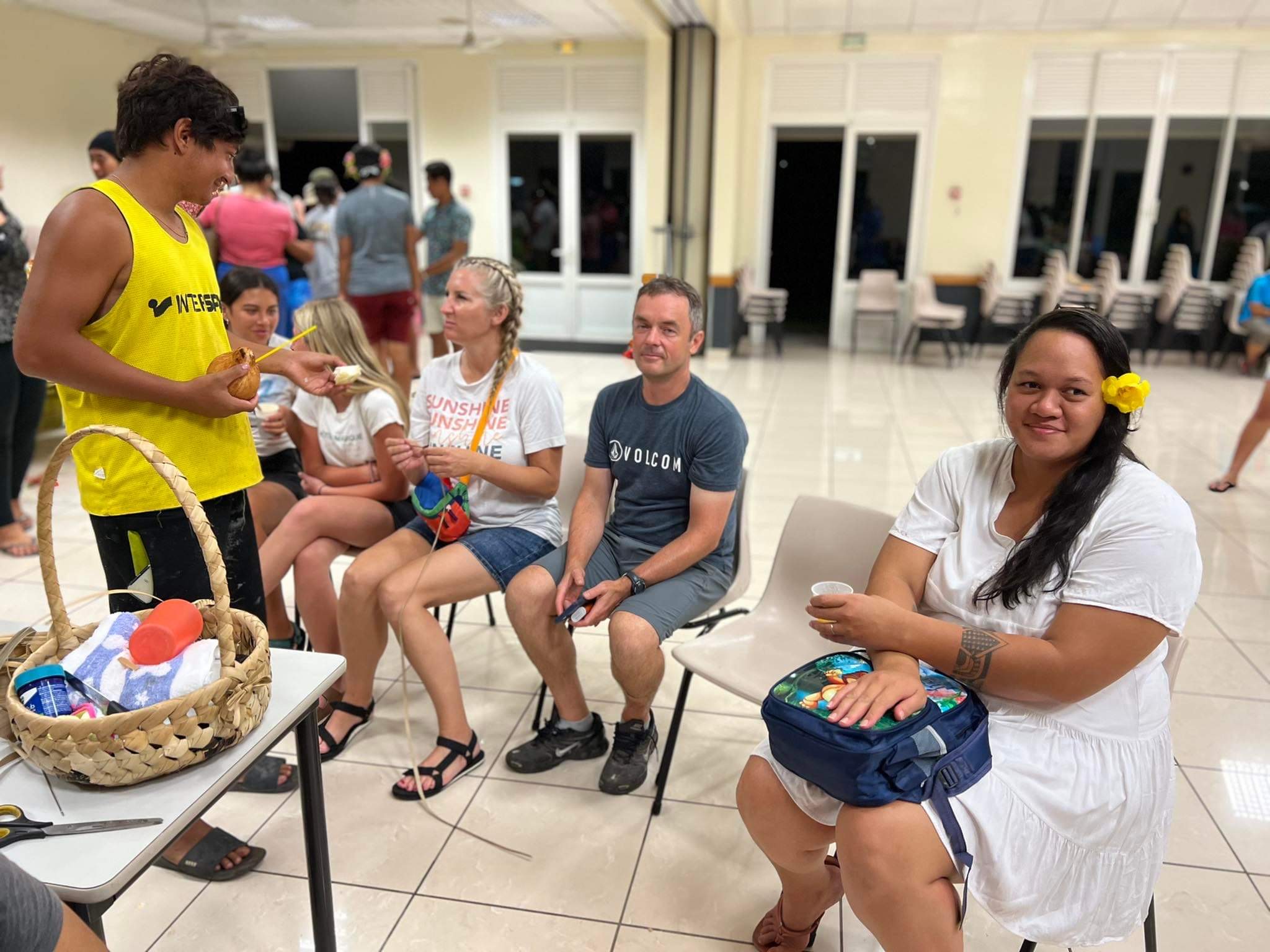 2022 Tahiti Taravao HXP - Day 15 (Epic Morning Devotional, Volunteering at Youth Center, Working at Community Garden on Mountain, Solis, Tiana Sees Her New House, Vaihiria Ward Activity: Coconut Milk, Learning Drums & Tahitian Dances, Making Flower Crowns