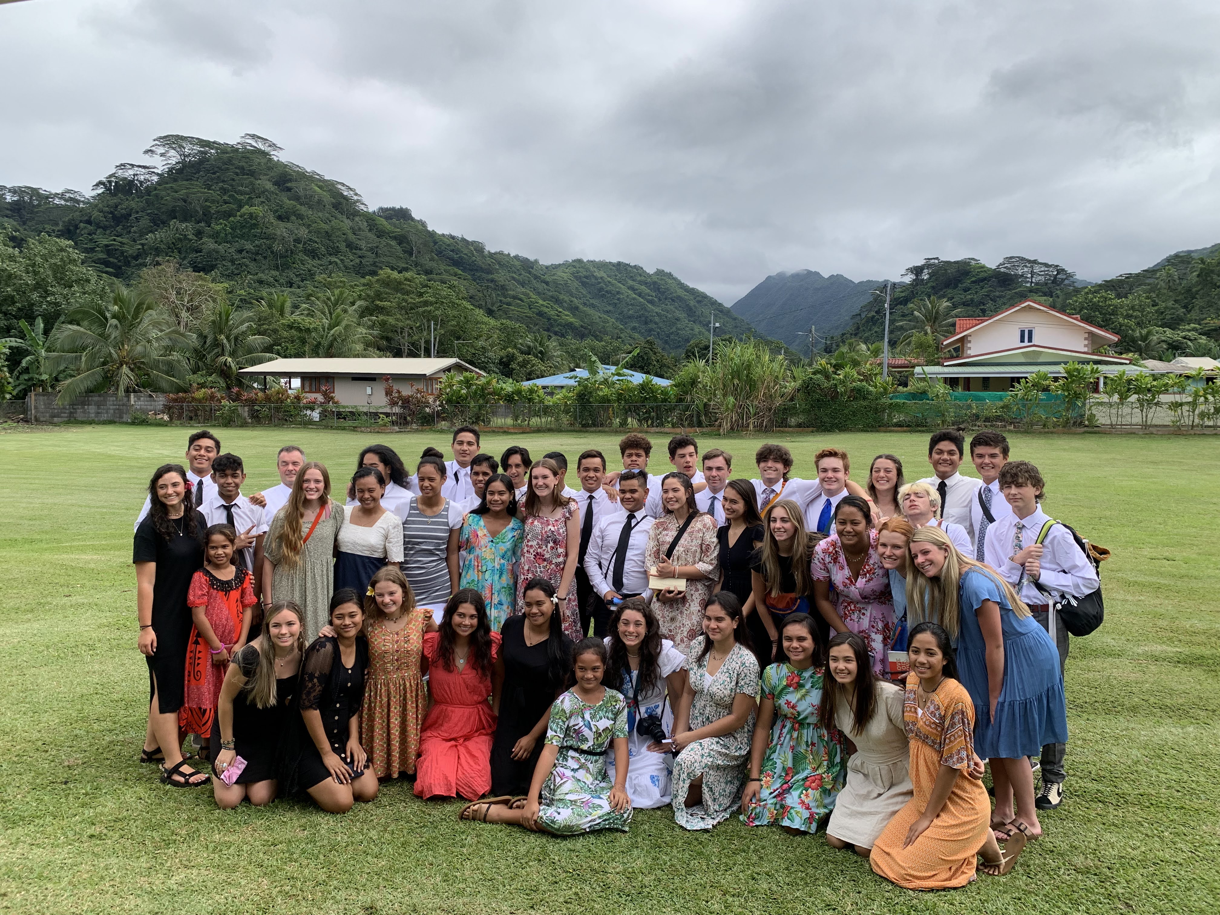 2022 Tahiti Taravao HXP - Day 12 (Church with Vaihiria Ward, Water Gardens Vaipahi Waterfall & Hike, Sacred Eels, Turtles, Haircut, Activity with Vaihiria Ward Youth, Averie's Birthday, Letters Home)