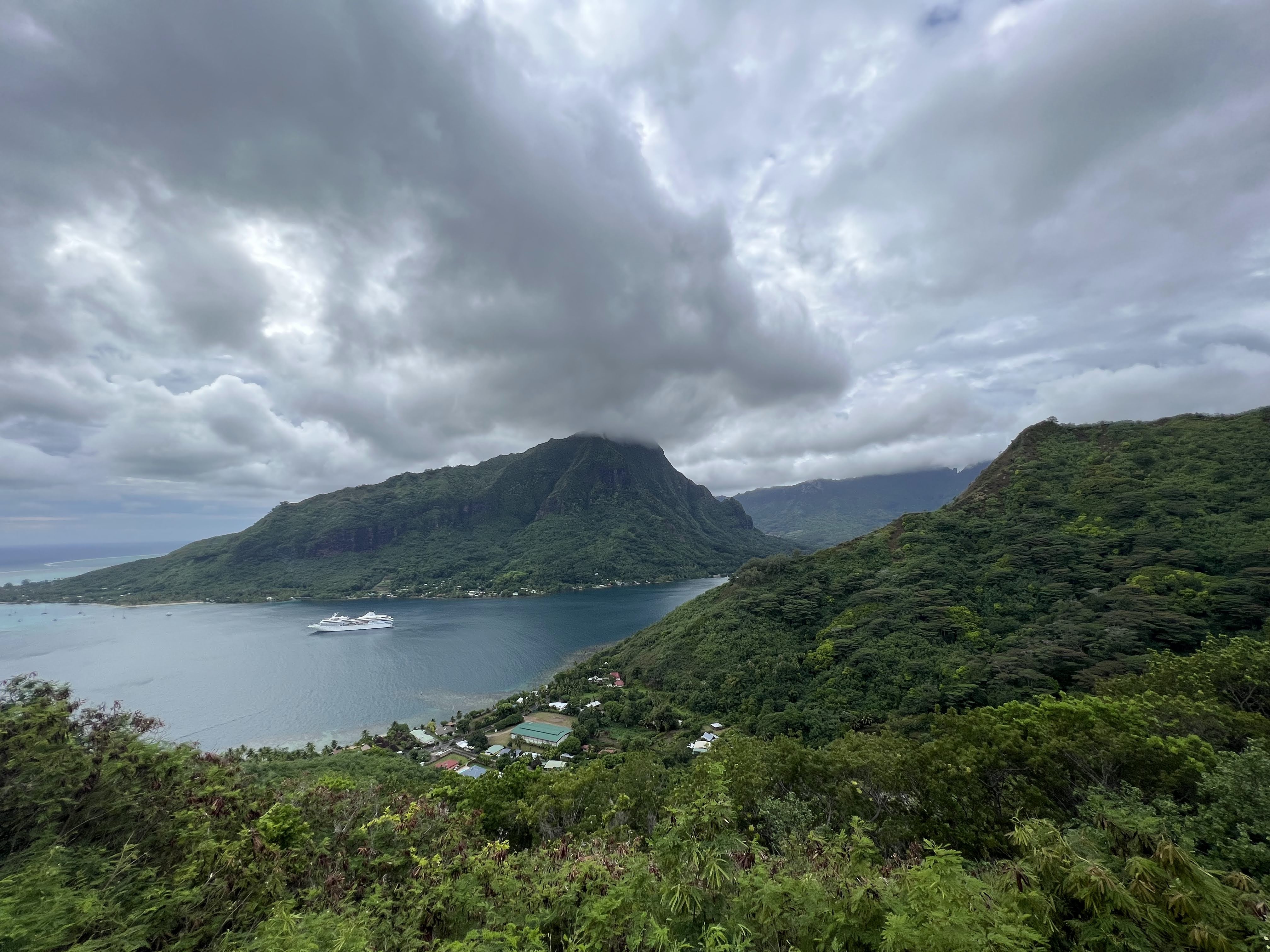 2022 Tahiti Taravao HXP - Day 3 (Devotional, Moorea Jeep Safari, Magic Mountain Overlook, Jam Tasting, Belvedere Lookout, Marae-o-Mahine, Touching Sacred Eels, Fresh Pineapple & Coconut, Making Headbands, Beach Games, Tahitian Dance & Fire Show)