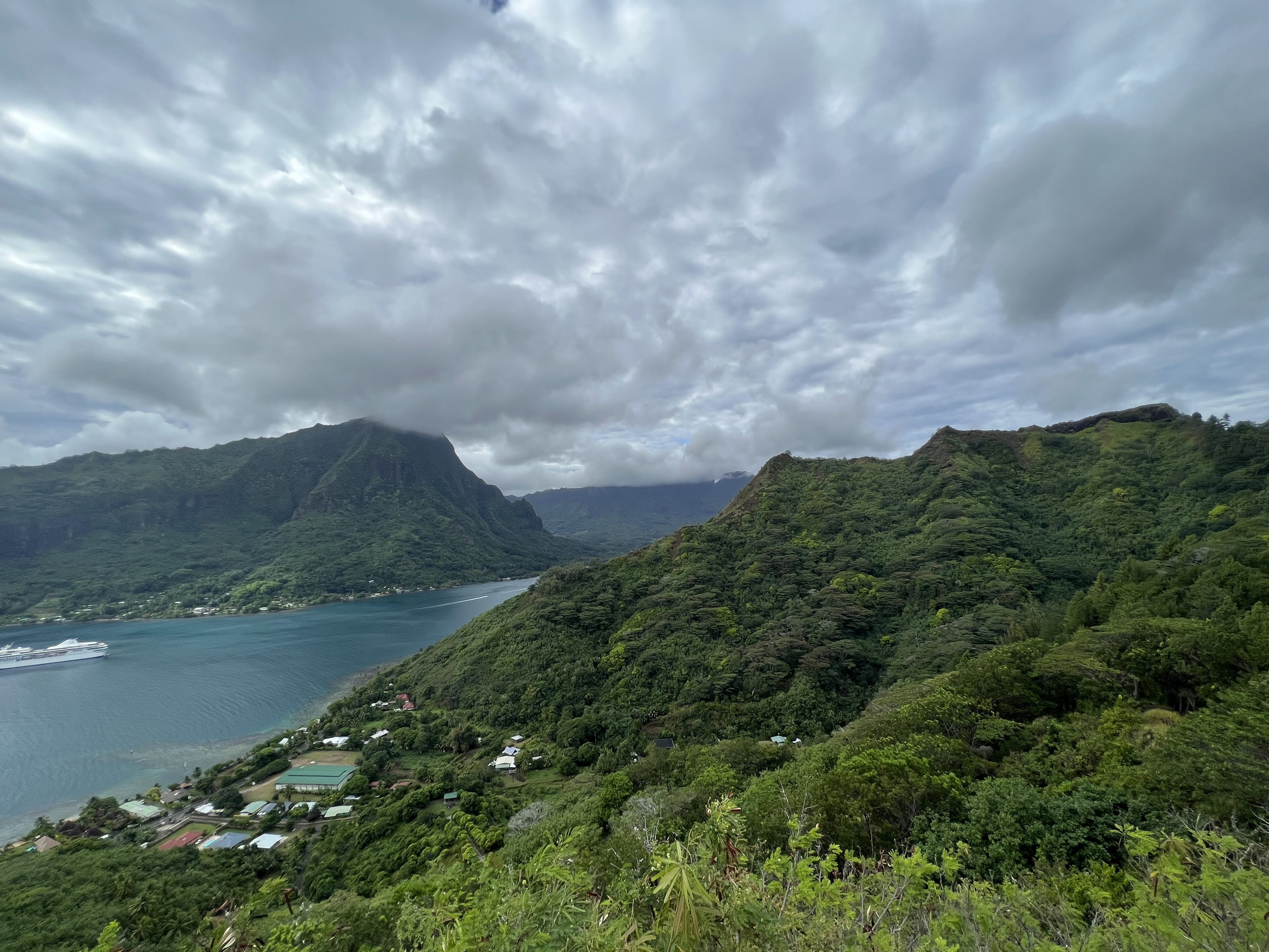 2022 Tahiti Taravao HXP - Day 3 (Devotional, Moorea Jeep Safari, Magic Mountain Overlook, Jam Tasting, Belvedere Lookout, Marae-o-Mahine, Touching Sacred Eels, Fresh Pineapple & Coconut, Making Headbands, Beach Games, Tahitian Dance & Fire Show)