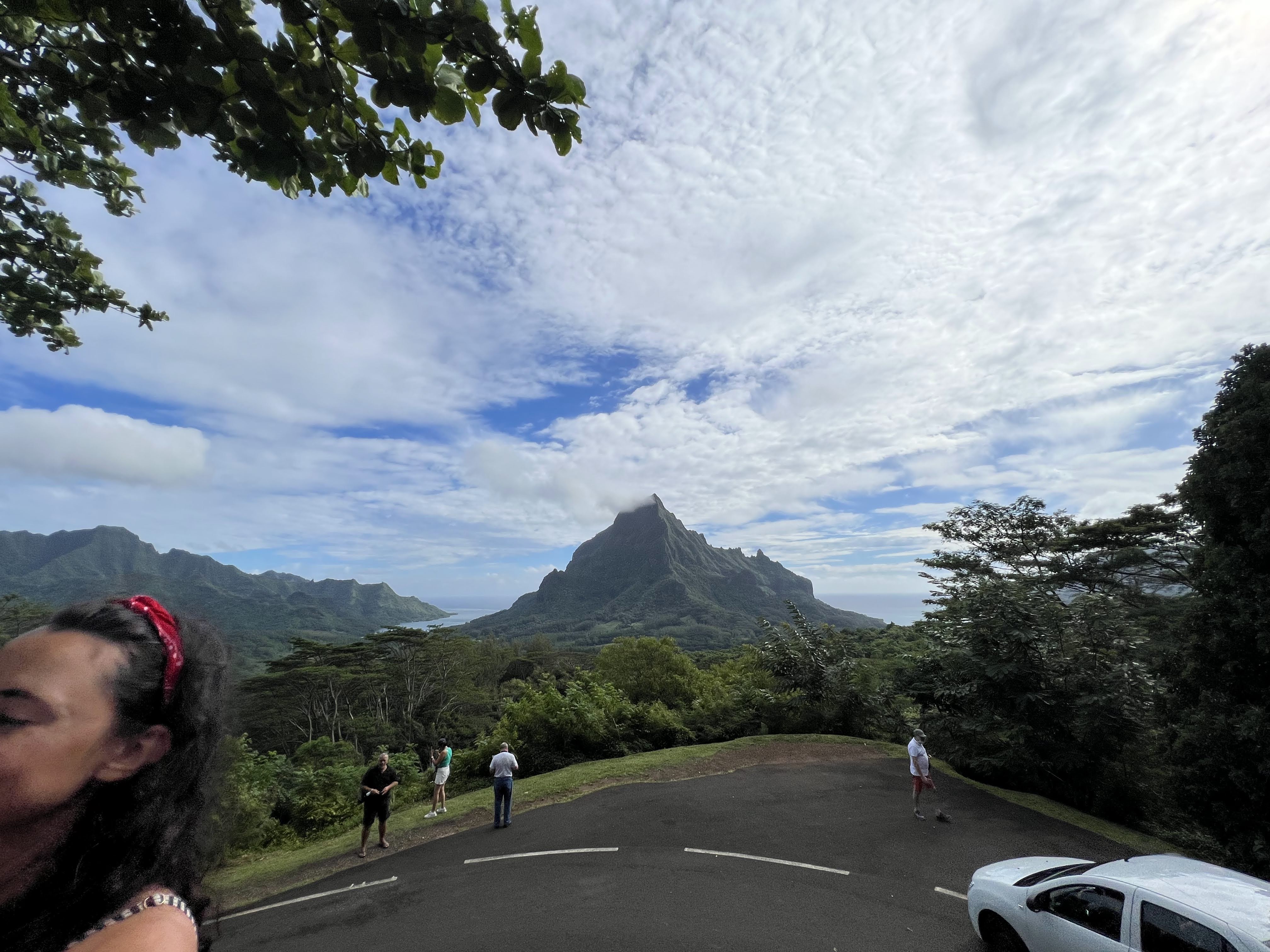 2022 Tahiti Taravao HXP - Day 3 (Devotional, Moorea Jeep Safari, Magic Mountain Overlook, Jam Tasting, Belvedere Lookout, Marae-o-Mahine, Touching Sacred Eels, Fresh Pineapple & Coconut, Making Headbands, Beach Games, Tahitian Dance & Fire Show)