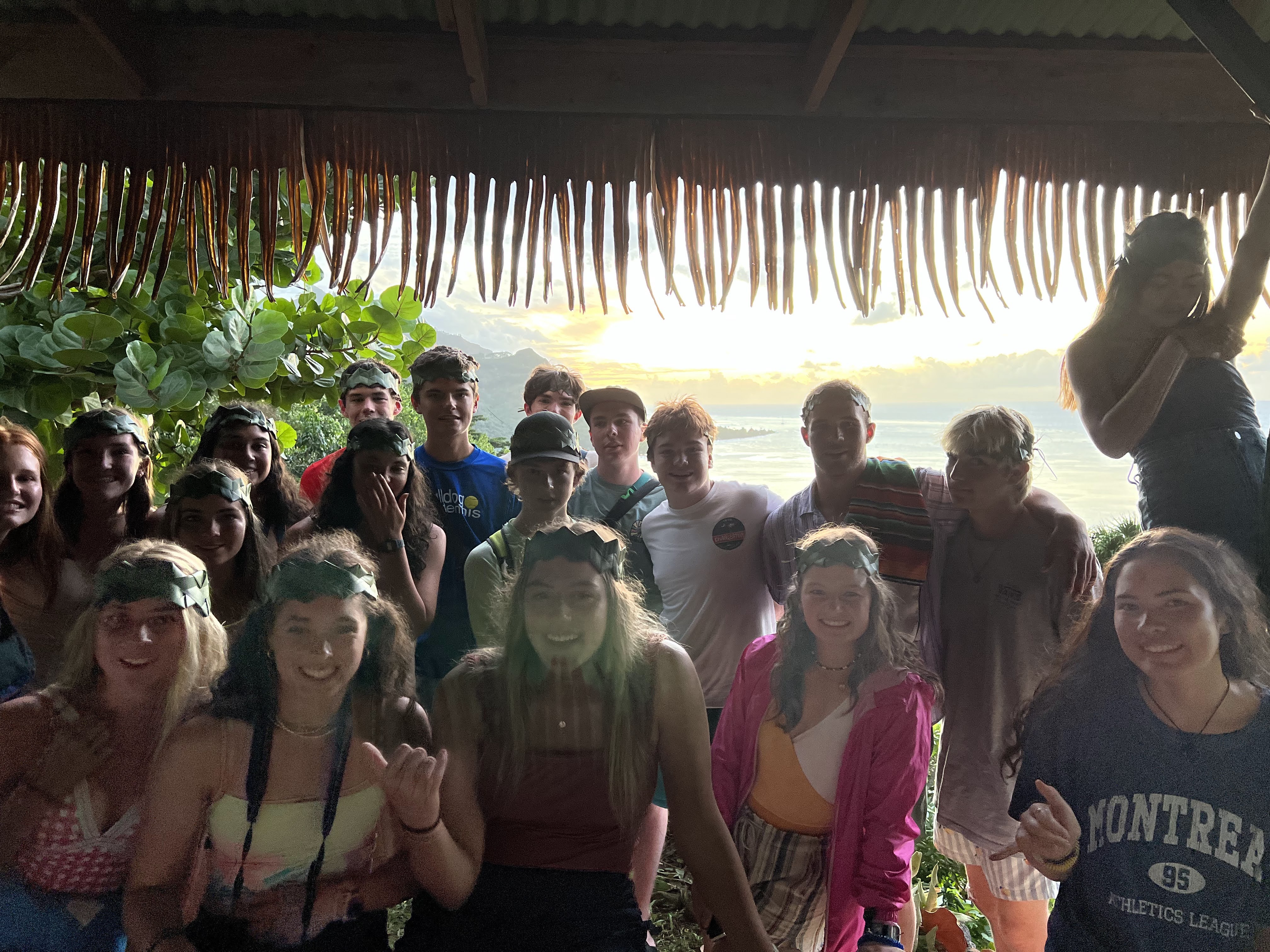 2022 Tahiti Taravao HXP - Day 3 (Devotional, Moorea Jeep Safari, Magic Mountain Overlook, Jam Tasting, Belvedere Lookout, Marae-o-Mahine, Touching Sacred Eels, Fresh Pineapple & Coconut, Making Headbands, Beach Games, Tahitian Dance & Fire Show)