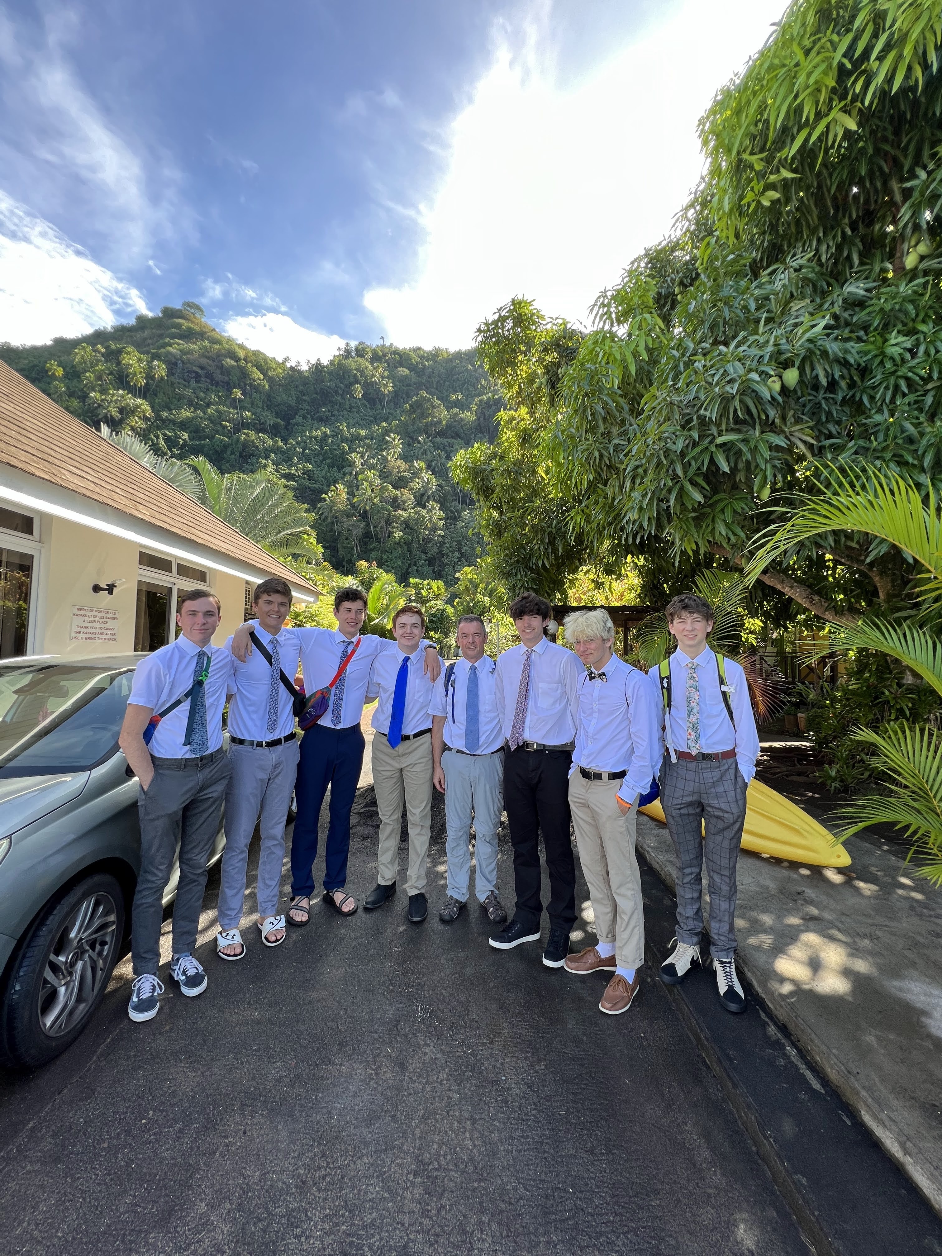 2022 Tahiti Taravao HXP - Day 5 (Staying at Hiti Moana Villa, Church with ❤ Bishop Taylor ❤, Harrison Smith Botanical Garden, Youth Activity & Dinner & Singing with the Papara Ward)