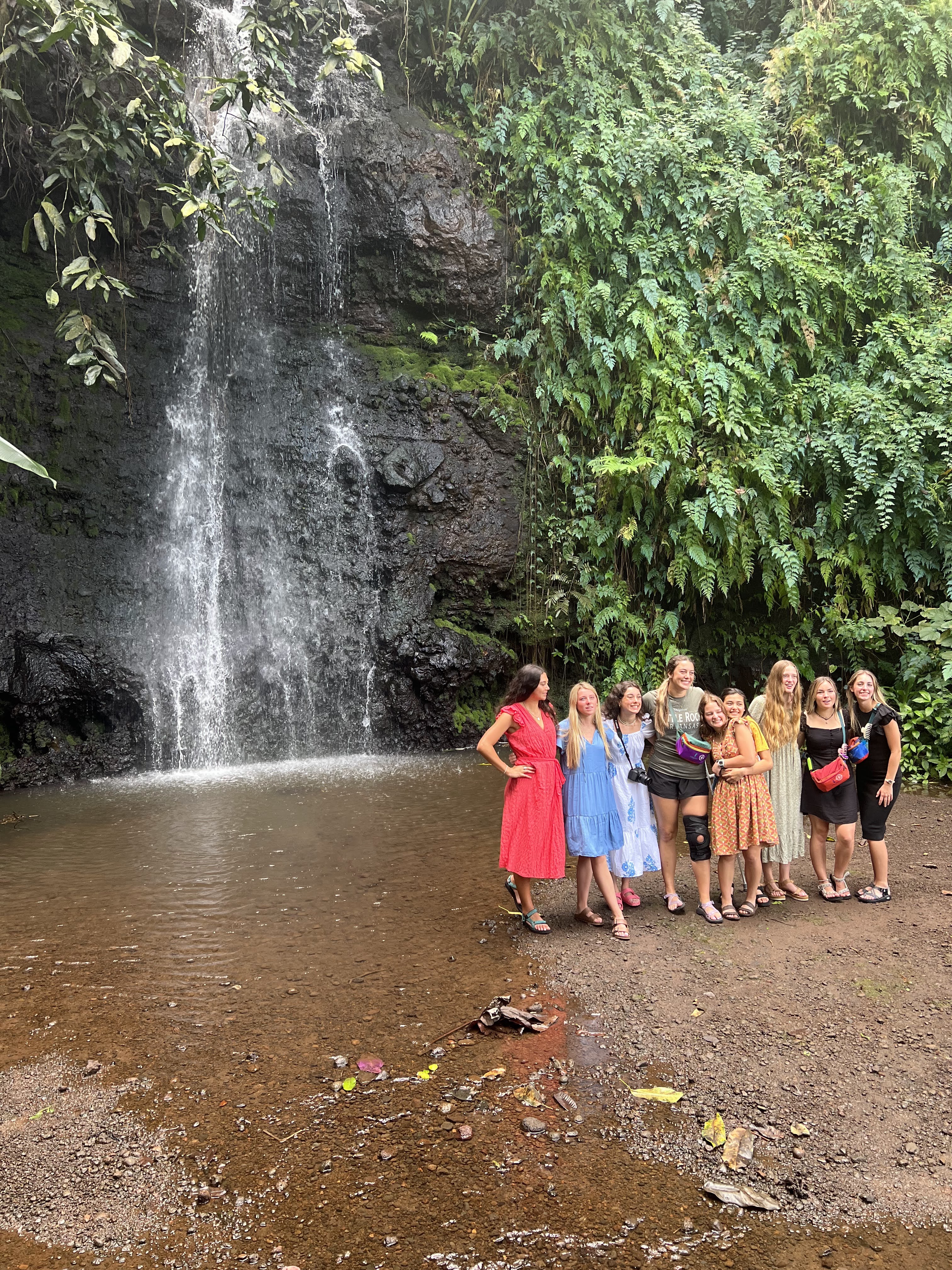 2022 Tahiti Taravao HXP - Day 12 (Church with Vaihiria Ward, Water Gardens Vaipahi Waterfall & Hike, Sacred Eels, Turtles, Haircut, Activity with Vaihiria Ward Youth, Averie's Birthday, Letters Home)