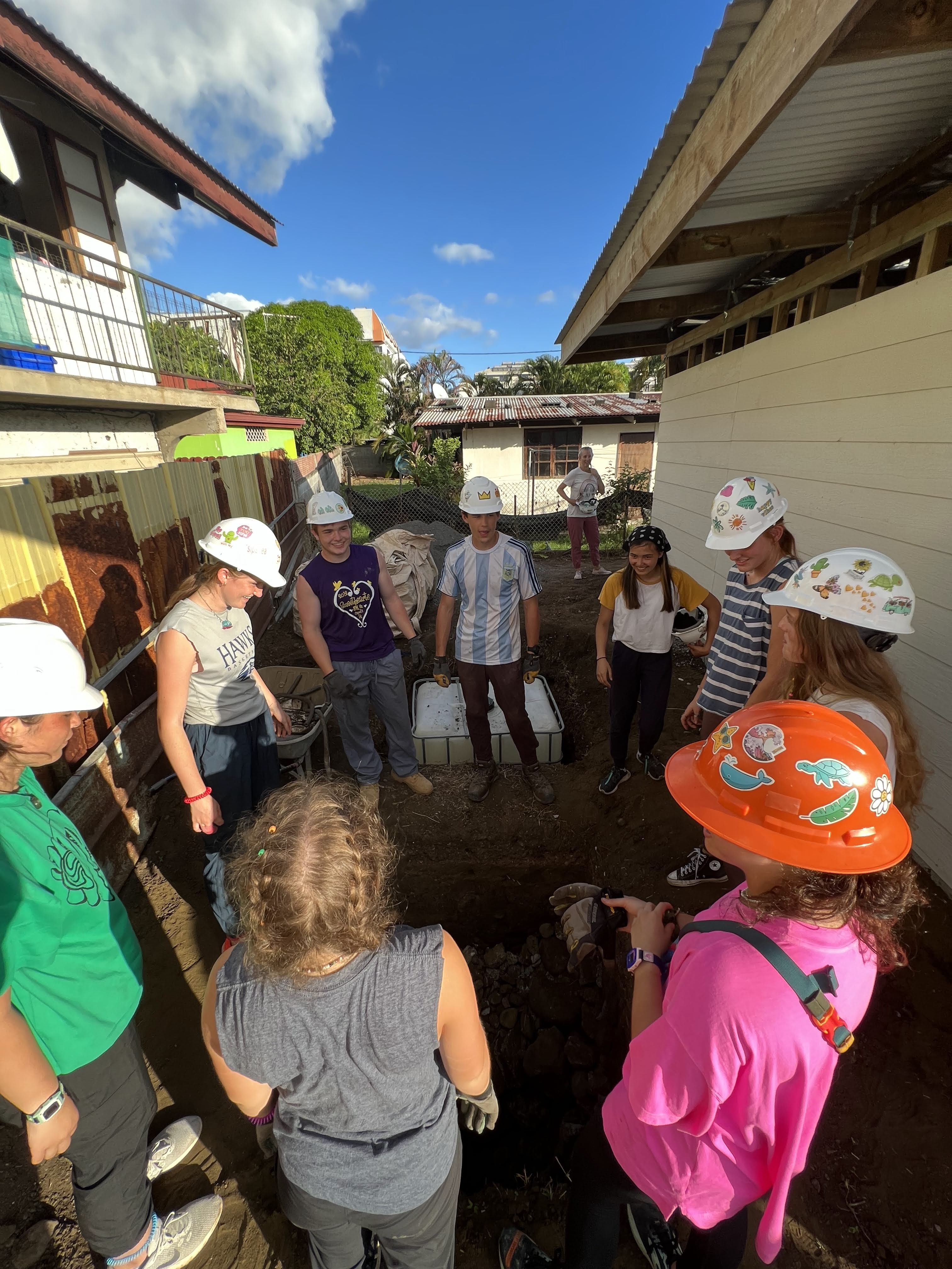 2022 Tahiti Taravao HXP - Day 15 (Epic Morning Devotional, Volunteering at Youth Center, Working at Community Garden on Mountain, Solis, Tiana Sees Her New House, Vaihiria Ward Activity: Coconut Milk, Learning Drums & Tahitian Dances, Making Flower Crowns