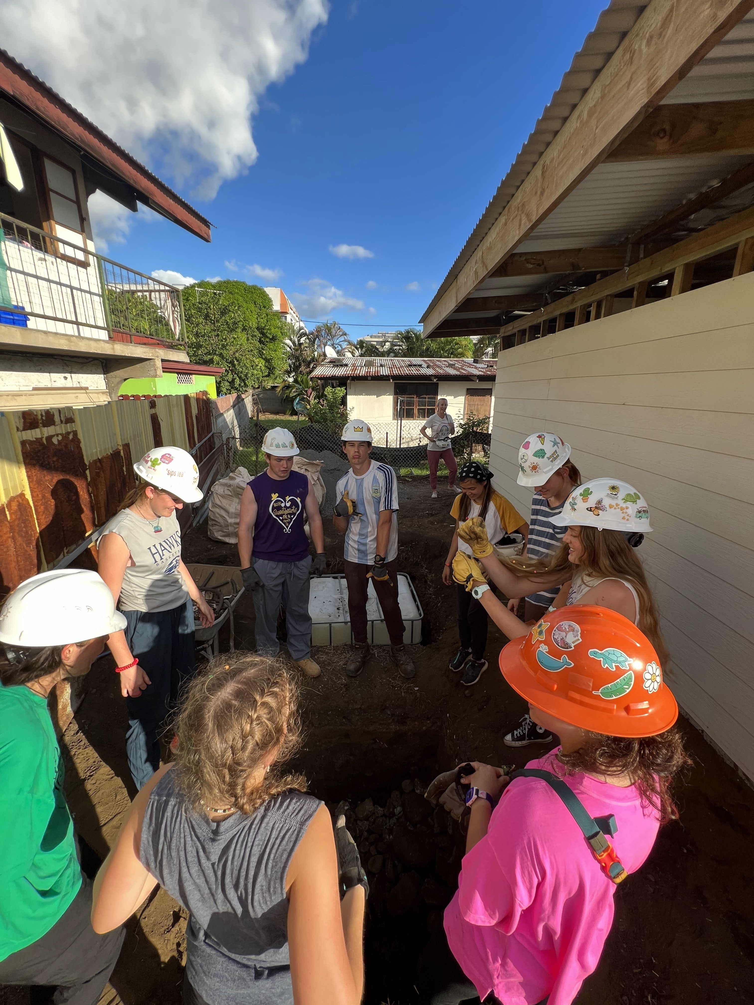 2022 Tahiti Taravao HXP - Day 15 (Epic Morning Devotional, Volunteering at Youth Center, Working at Community Garden on Mountain, Solis, Tiana Sees Her New House, Vaihiria Ward Activity: Coconut Milk, Learning Drums & Tahitian Dances, Making Flower Crowns