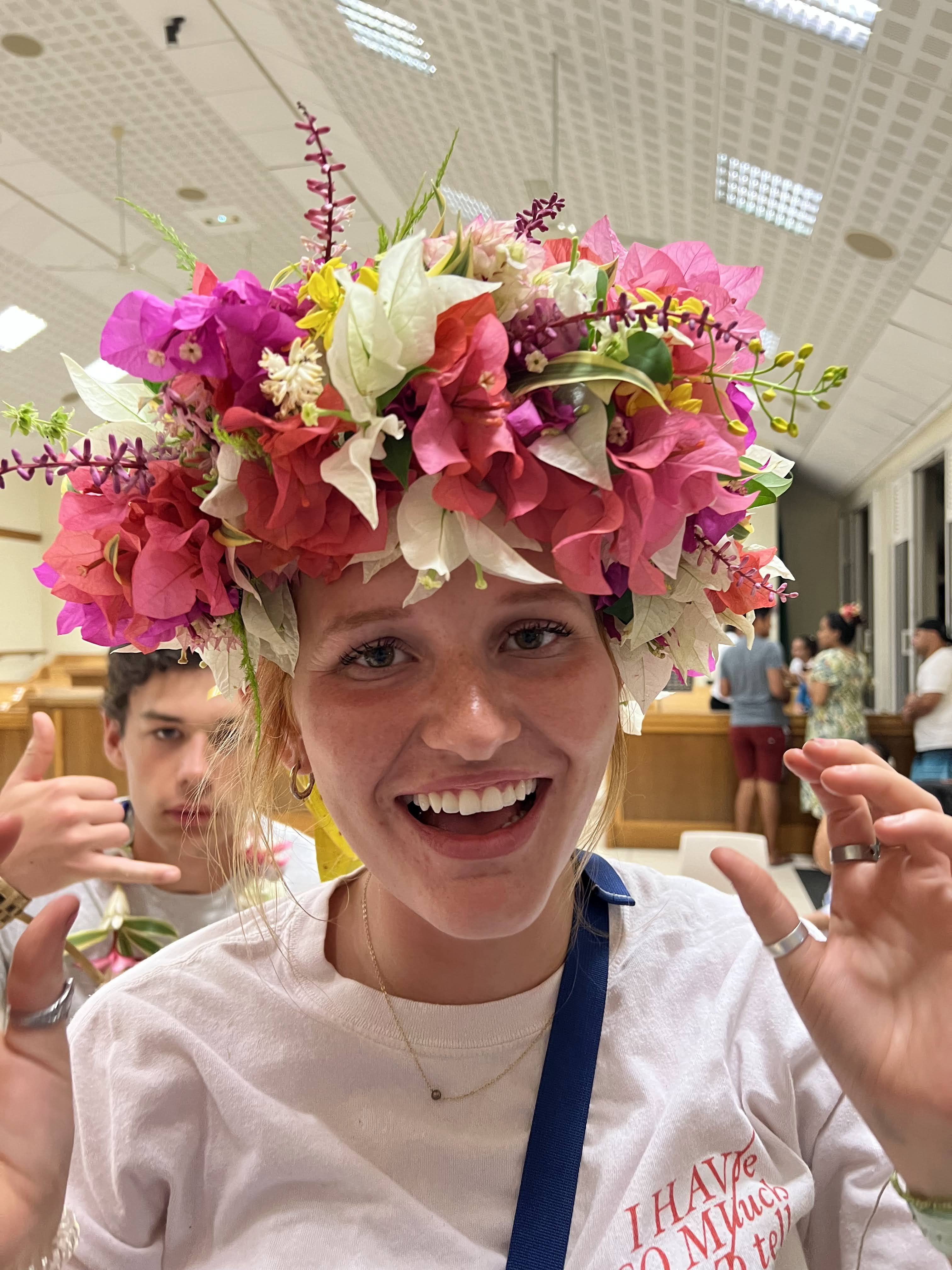 2022 Tahiti Taravao HXP - Day 15 (Epic Morning Devotional, Volunteering at Youth Center, Working at Community Garden on Mountain, Solis, Tiana Sees Her New House, Vaihiria Ward Activity: Coconut Milk, Learning Drums & Tahitian Dances, Making Flower Crowns