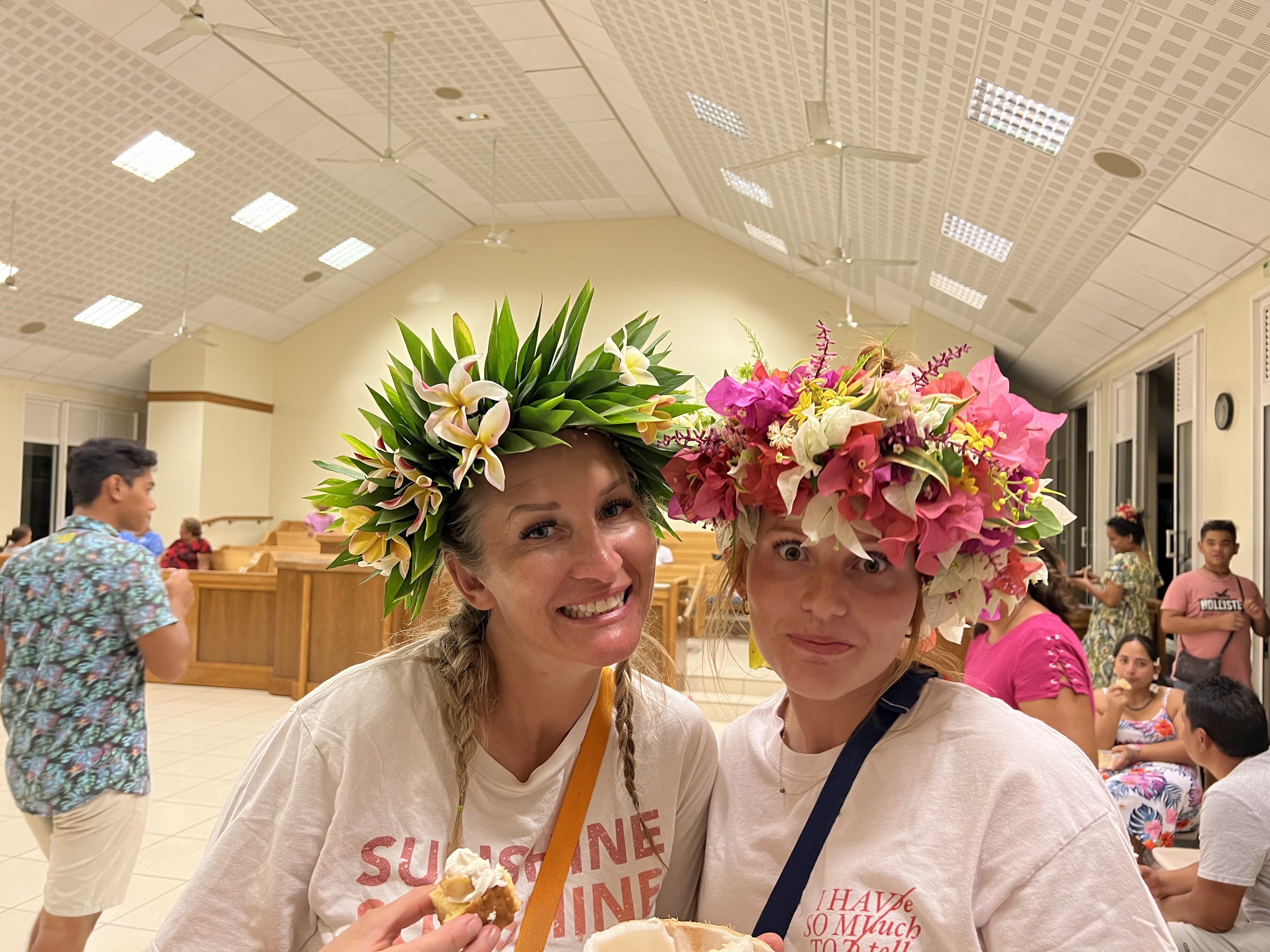 2022 Tahiti Taravao HXP - Day 15 (Epic Morning Devotional, Volunteering at Youth Center, Working at Community Garden on Mountain, Solis, Tiana Sees Her New House, Vaihiria Ward Activity: Coconut Milk, Learning Drums & Tahitian Dances, Making Flower Crowns