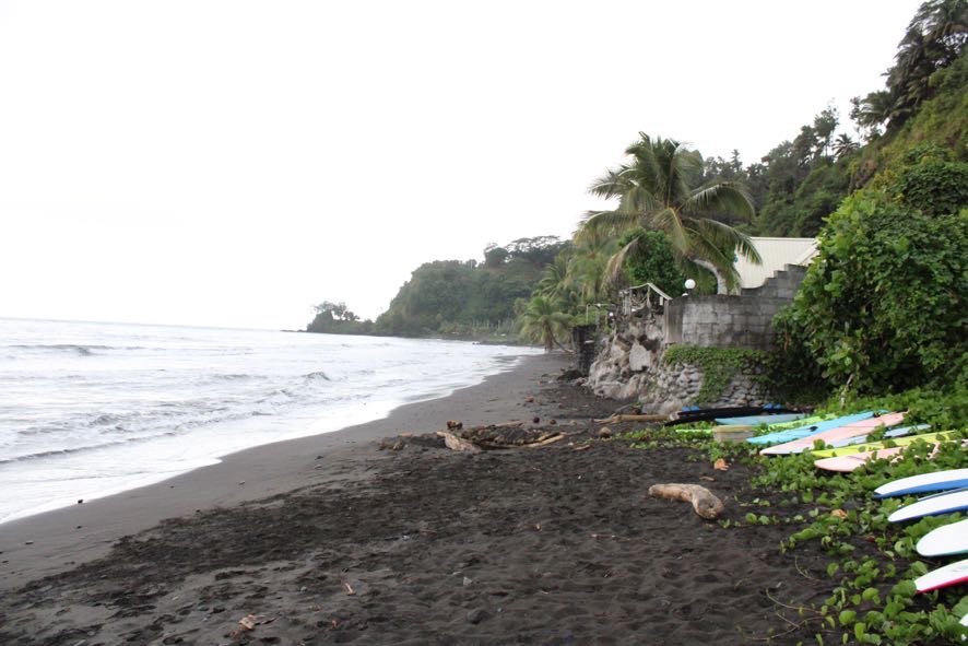 2022 Tahiti Taravao HXP - Day 11 (Surf Lessons on Black Sand Plage de Ahonu (Ahonu Beach), Losing Toenails, Beach Burger, Dance Party on Steve's Party Barge, Owner Steve, Snorkeling in Crystal Clear Warm Water in the Reef, Sports with Vaihiria Ward Youth)