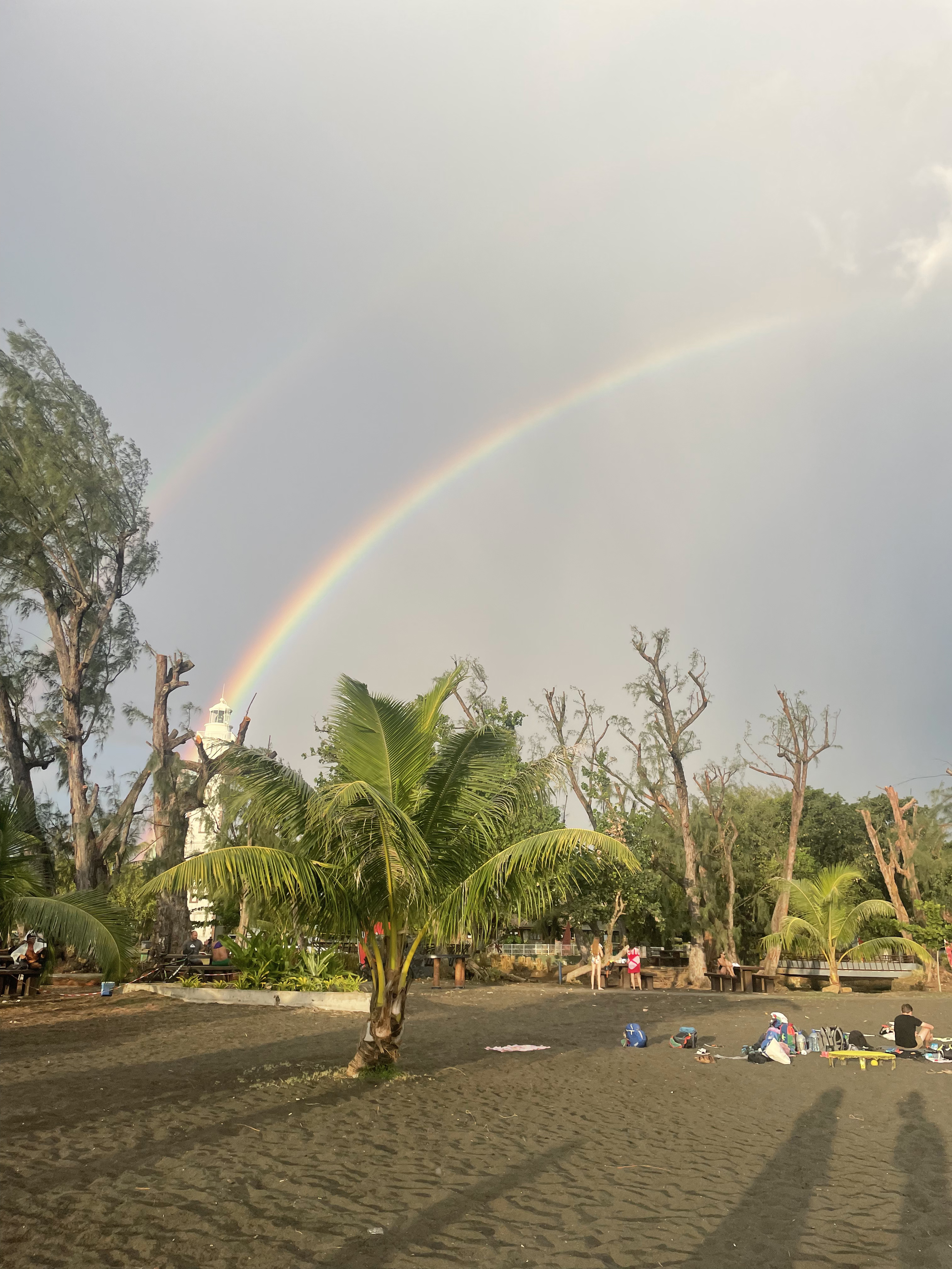 2022 Tahiti Taravao HXP - Day 16 (Baptisms at the Papeete Tahiti Temple, Bryan's Temple Story, Shopping @ the Papeete Market, Raisin Fanta, Pointe Vnus (Point Venus) Black Sand Beach & Lighthouse, Rainbows, Sandcastles, Downpour, Epic Sunset, All-Nighter