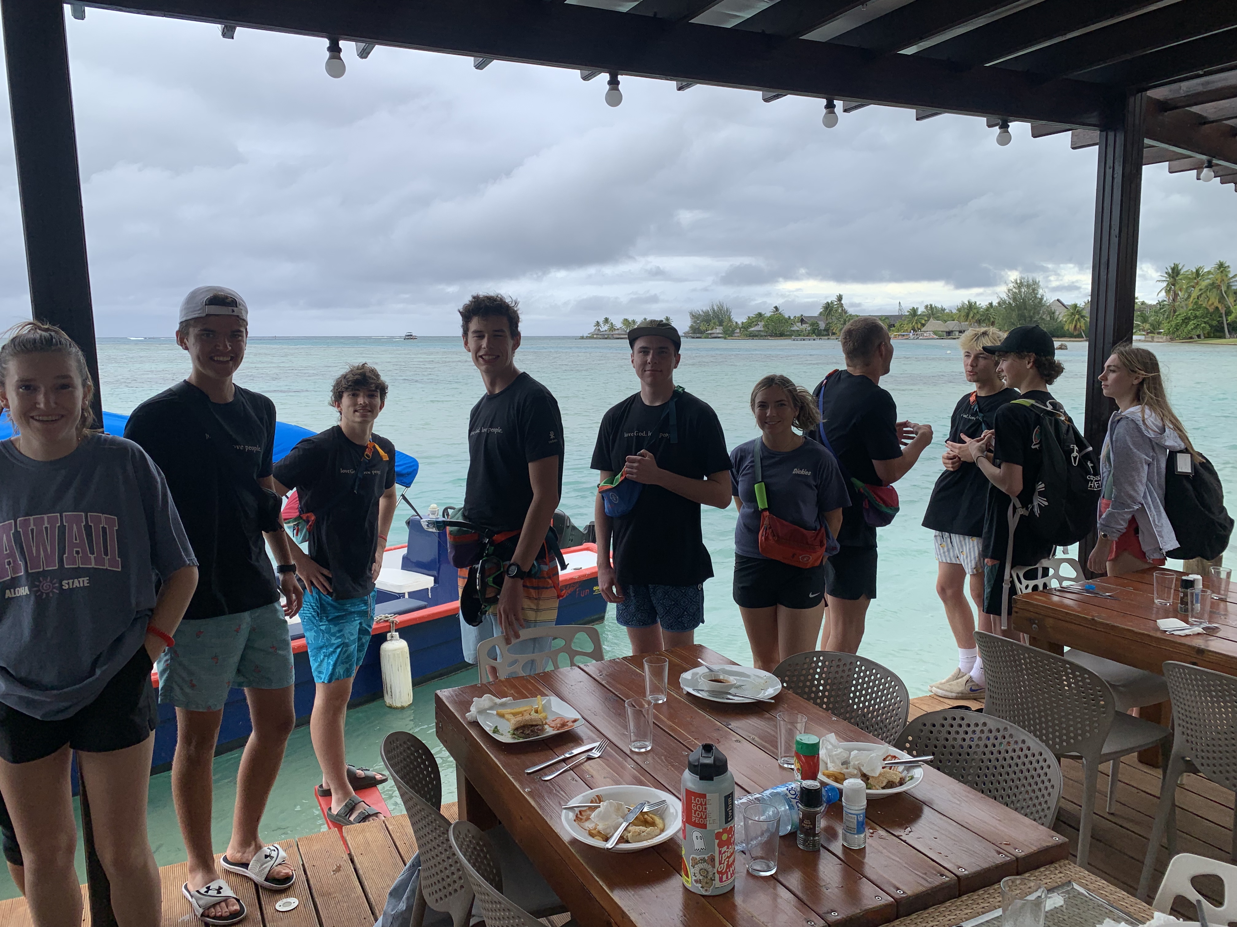 2022 Tahiti Taravao HXP - Day 2 (Arrival in Tahiti!, Narii & Escuela Teach us a Tahitian Dance, Ferry to Mo'orea / Moorea, Hiking, 18 in Small Truck, Va'a Canoes, Crepes)