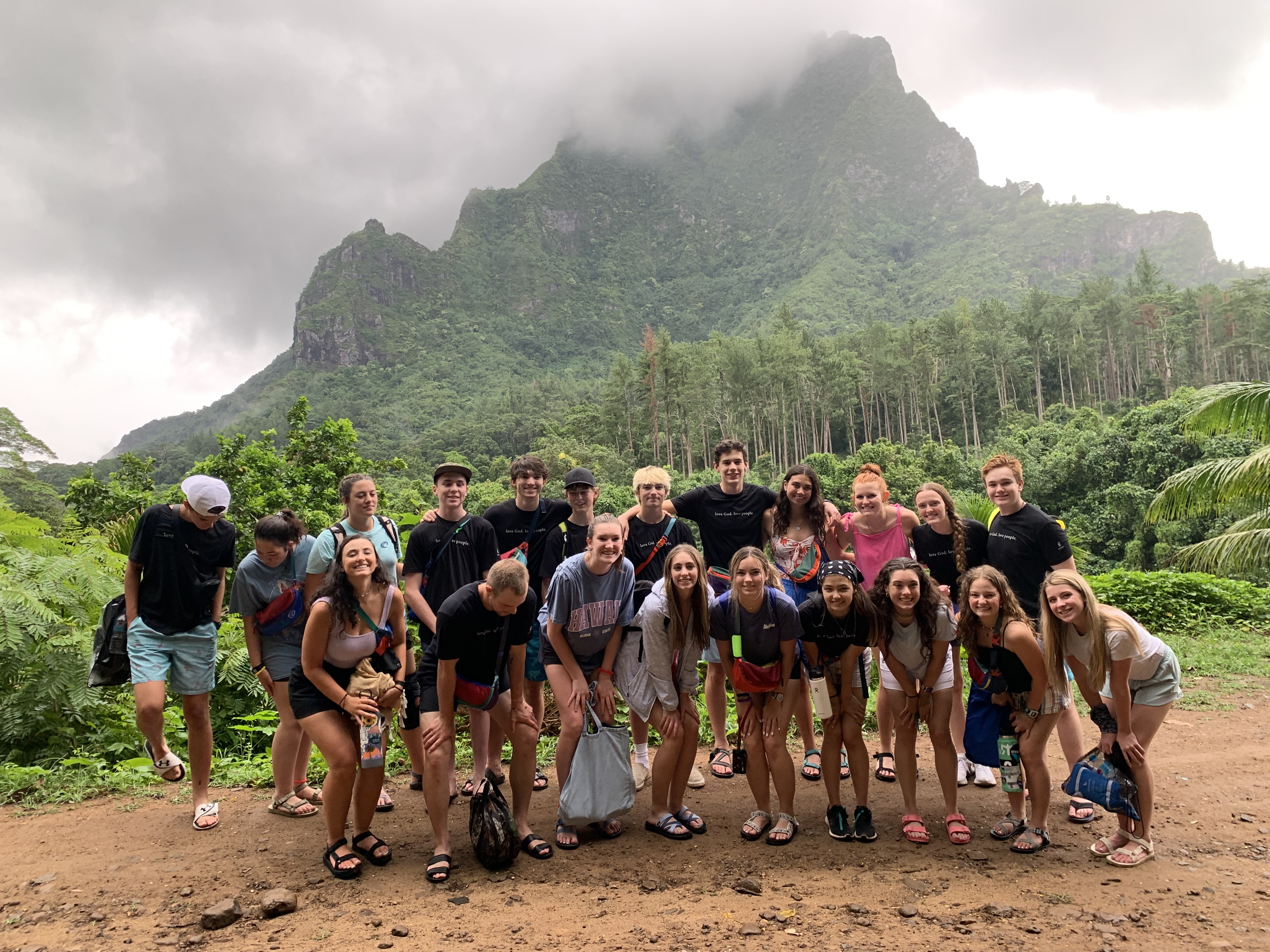 2022 Tahiti Taravao HXP - Day 2 (Arrival in Tahiti!, Narii & Escuela Teach us a Tahitian Dance, Ferry to Mo'orea / Moorea, Hiking, 18 in Small Truck, Va'a Canoes, Crepes)