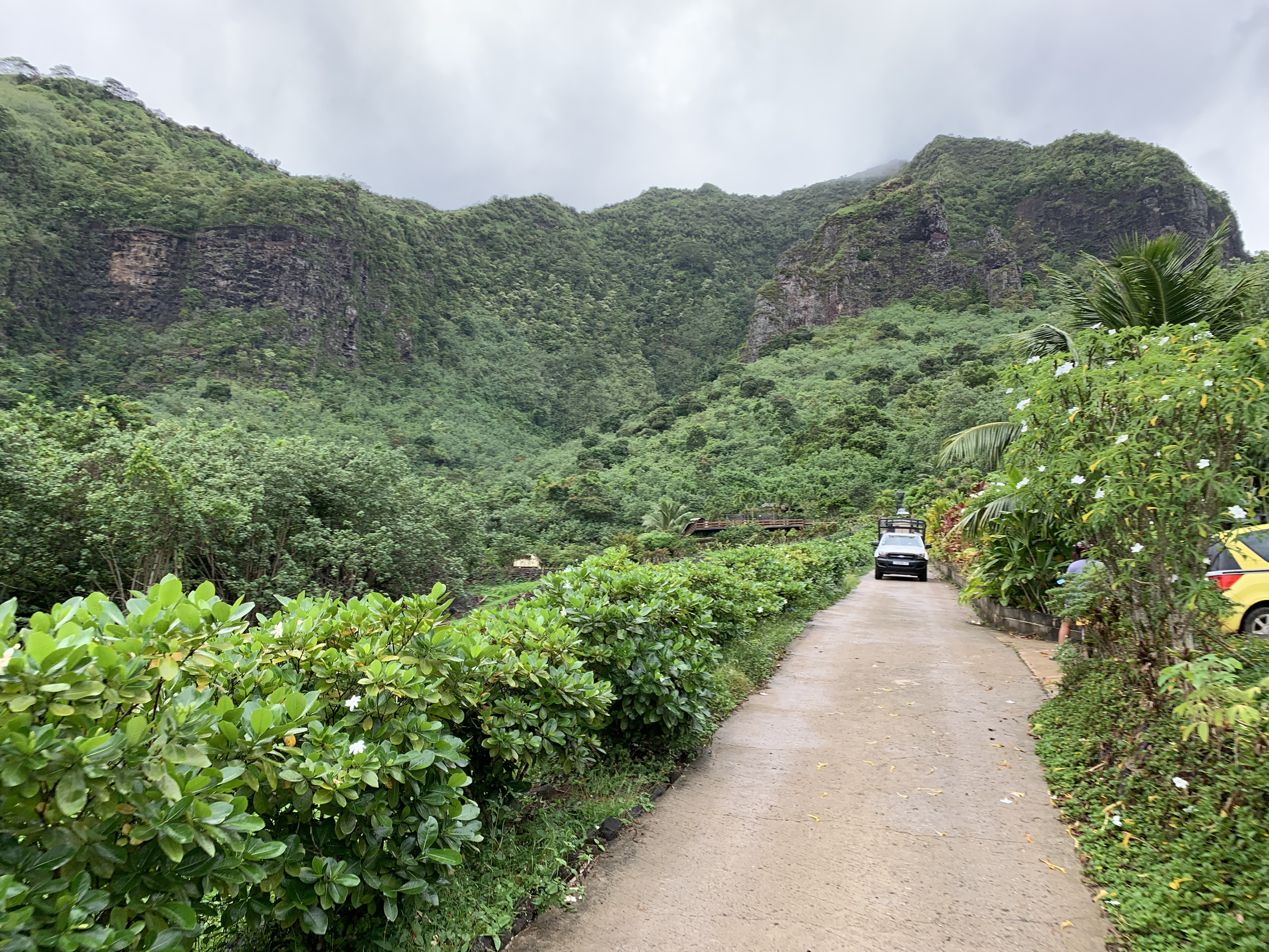 2022 Tahiti Taravao HXP - Day 3 (Devotional, Moorea Jeep Safari, Magic Mountain Overlook, Jam Tasting, Belvedere Lookout, Marae-o-Mahine, Touching Sacred Eels, Fresh Pineapple & Coconut, Making Headbands, Beach Games, Tahitian Dance & Fire Show)