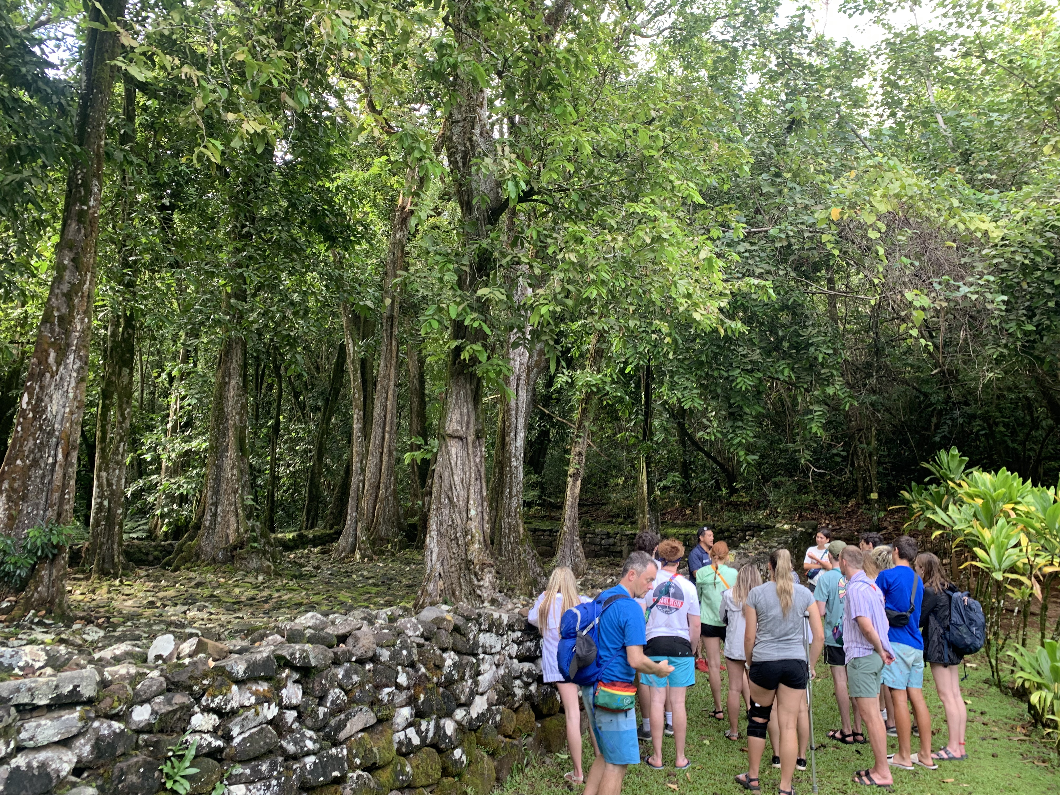 2022 Tahiti Taravao HXP - Day 3 (Devotional, Moorea Jeep Safari, Magic Mountain Overlook, Jam Tasting, Belvedere Lookout, Marae-o-Mahine, Touching Sacred Eels, Fresh Pineapple & Coconut, Making Headbands, Beach Games, Tahitian Dance & Fire Show)