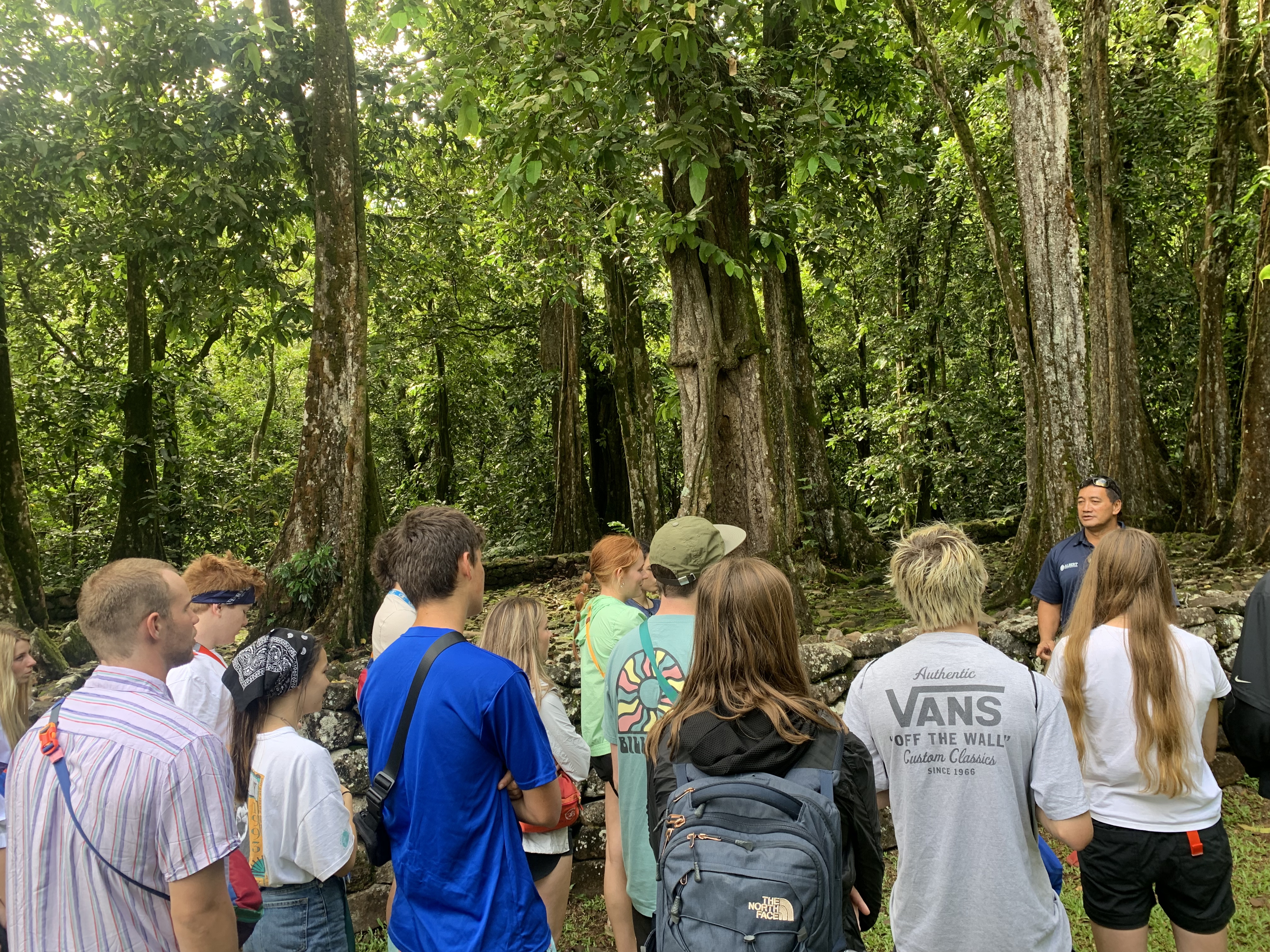 2022 Tahiti Taravao HXP - Day 3 (Devotional, Moorea Jeep Safari, Magic Mountain Overlook, Jam Tasting, Belvedere Lookout, Marae-o-Mahine, Touching Sacred Eels, Fresh Pineapple & Coconut, Making Headbands, Beach Games, Tahitian Dance & Fire Show)