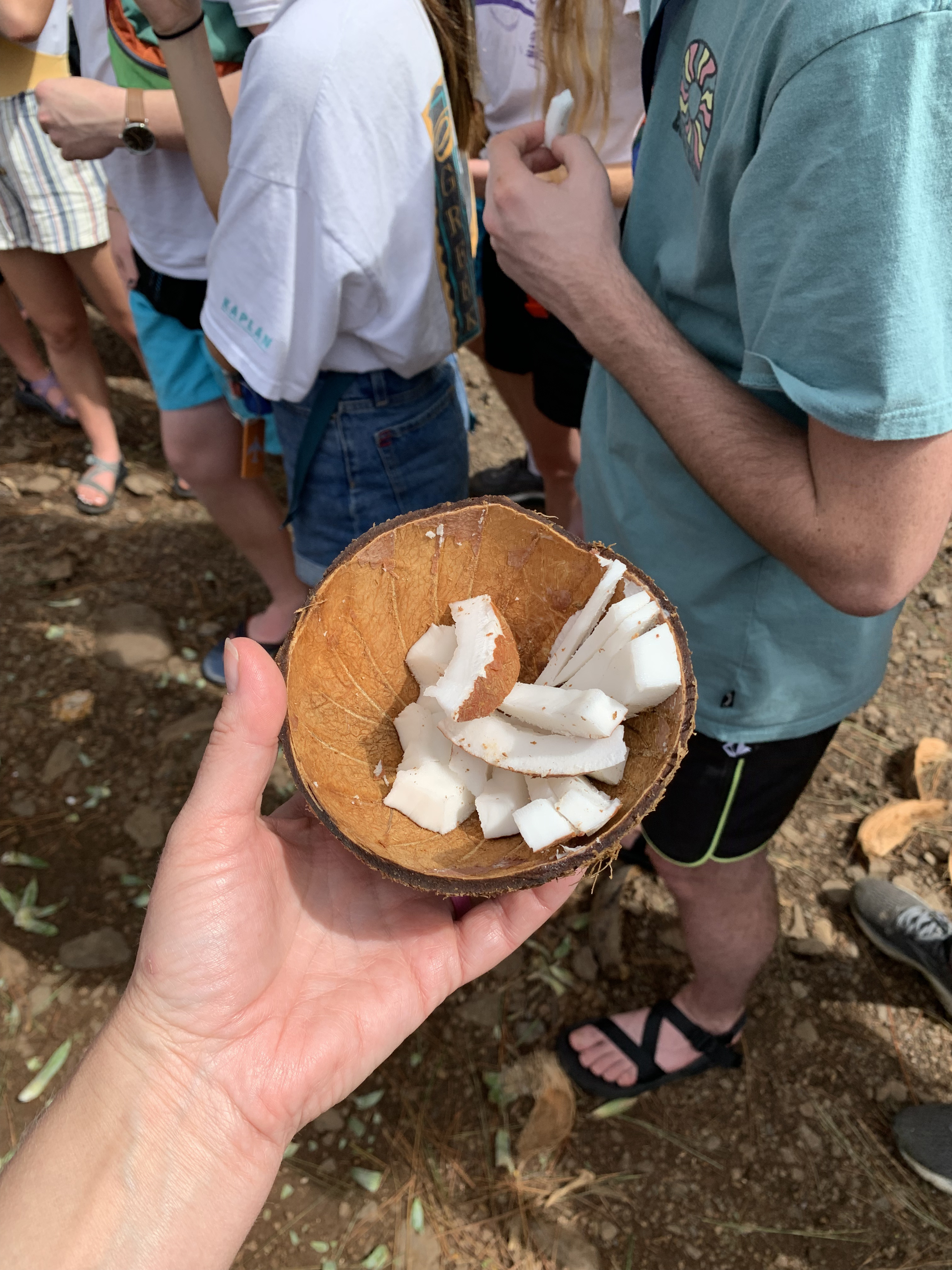 2022 Tahiti Taravao HXP - Day 3 (Devotional, Moorea Jeep Safari, Magic Mountain Overlook, Jam Tasting, Belvedere Lookout, Marae-o-Mahine, Touching Sacred Eels, Fresh Pineapple & Coconut, Making Headbands, Beach Games, Tahitian Dance & Fire Show)