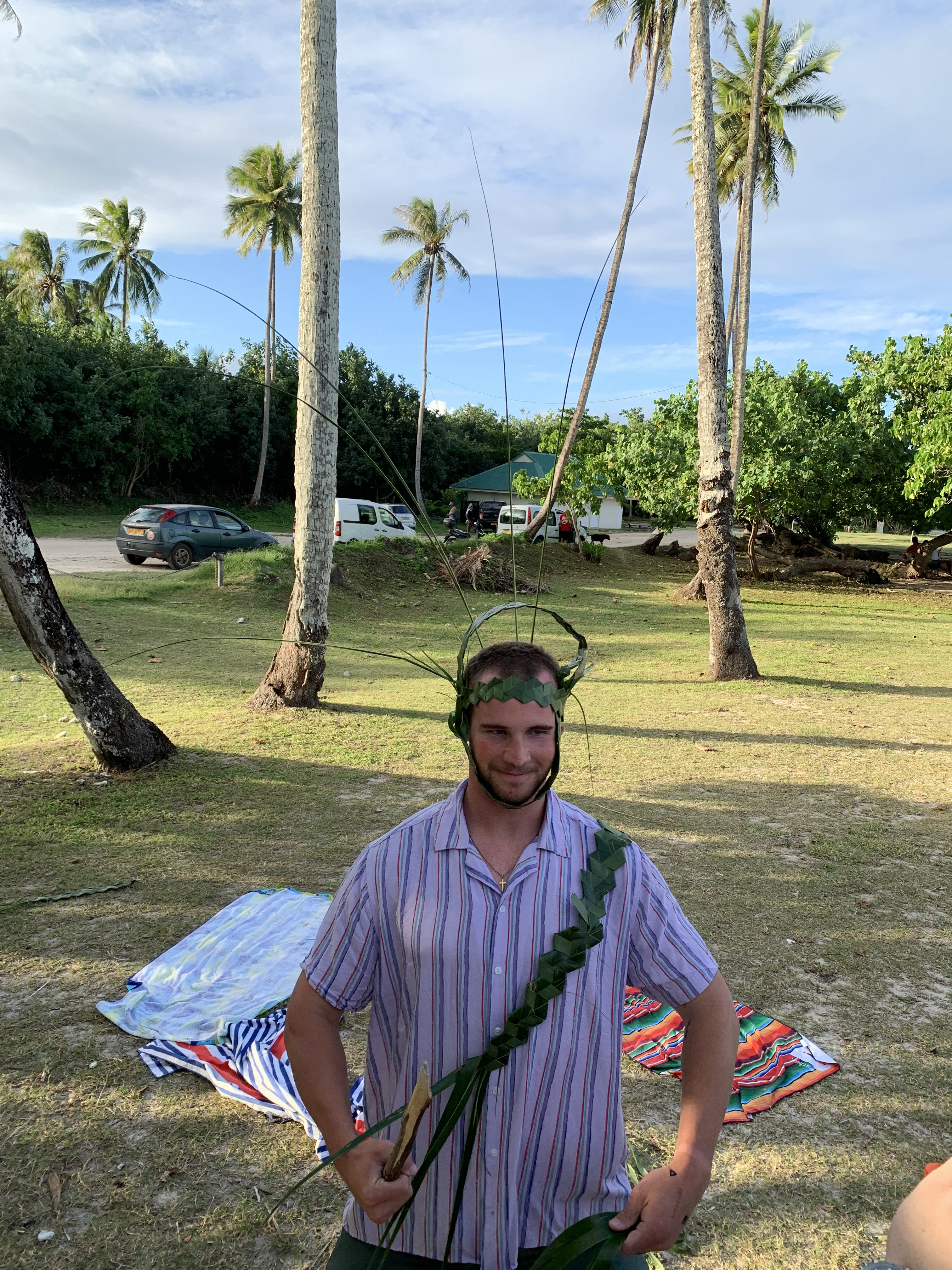 2022 Tahiti Taravao HXP - Day 3 (Devotional, Moorea Jeep Safari, Magic Mountain Overlook, Jam Tasting, Belvedere Lookout, Marae-o-Mahine, Touching Sacred Eels, Fresh Pineapple & Coconut, Making Headbands, Beach Games, Tahitian Dance & Fire Show)