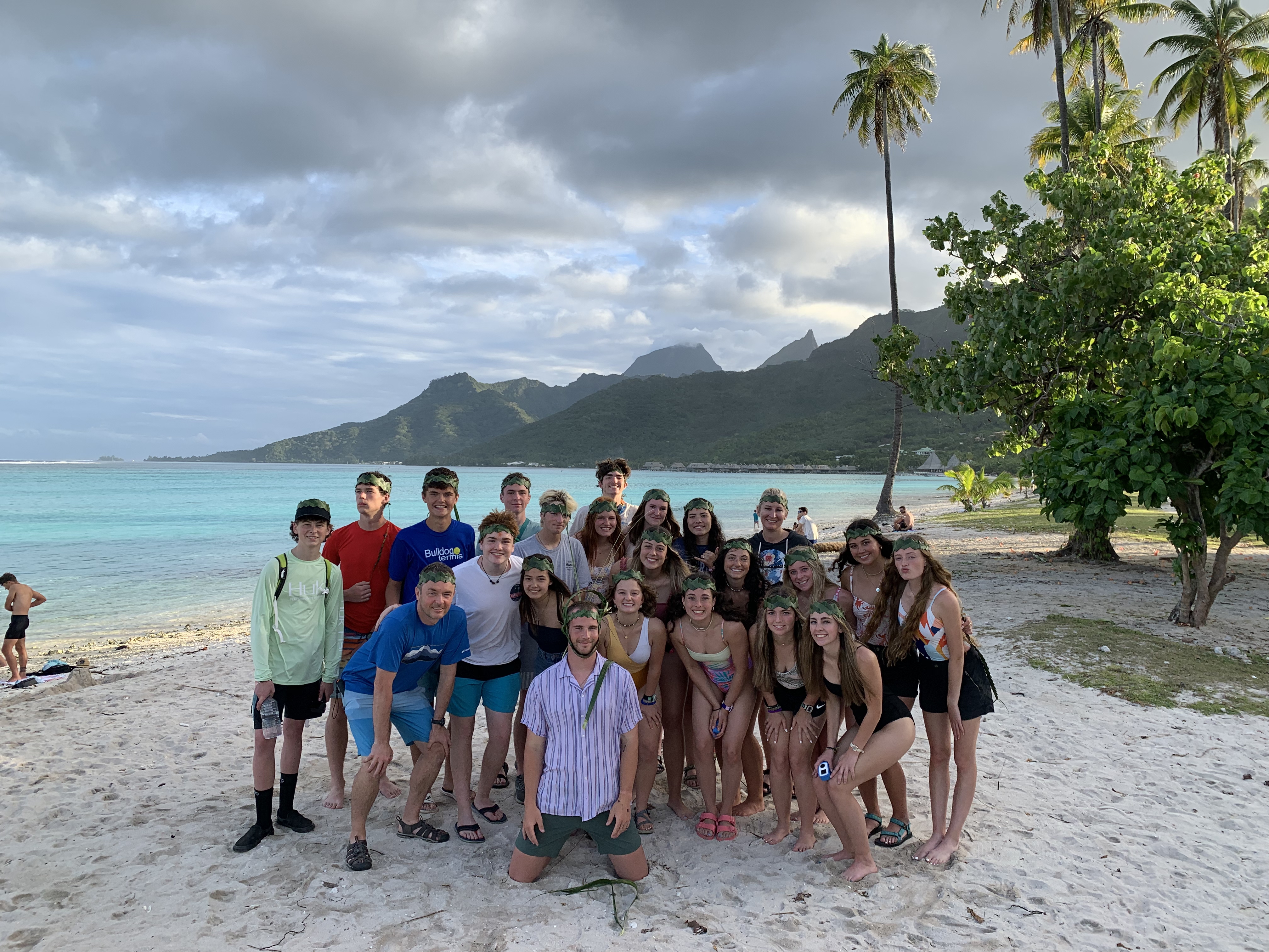 2022 Tahiti Taravao HXP - Day 3 (Devotional, Moorea Jeep Safari, Magic Mountain Overlook, Jam Tasting, Belvedere Lookout, Marae-o-Mahine, Touching Sacred Eels, Fresh Pineapple & Coconut, Making Headbands, Beach Games, Tahitian Dance & Fire Show)