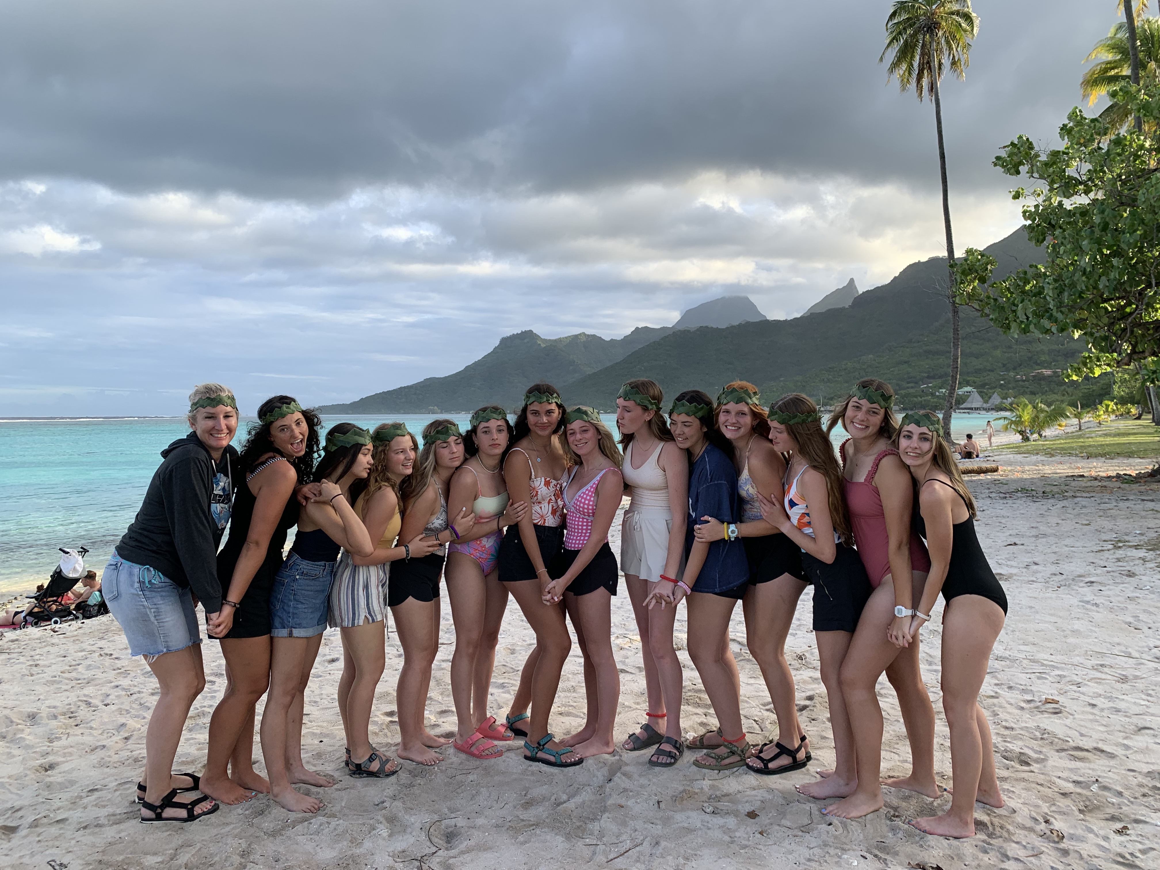 2022 Tahiti Taravao HXP - Day 3 (Devotional, Moorea Jeep Safari, Magic Mountain Overlook, Jam Tasting, Belvedere Lookout, Marae-o-Mahine, Touching Sacred Eels, Fresh Pineapple & Coconut, Making Headbands, Beach Games, Tahitian Dance & Fire Show)