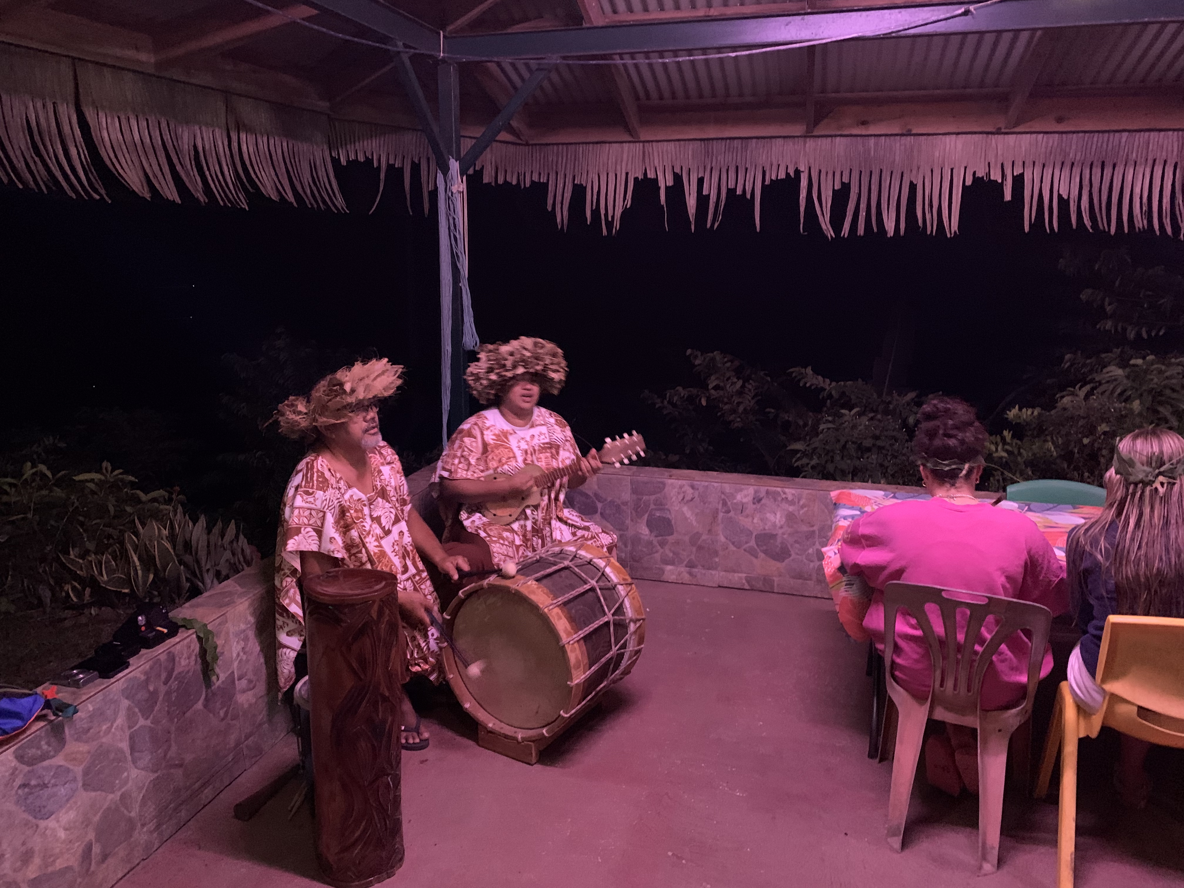 2022 Tahiti Taravao HXP - Day 3 (Devotional, Moorea Jeep Safari, Magic Mountain Overlook, Jam Tasting, Belvedere Lookout, Marae-o-Mahine, Touching Sacred Eels, Fresh Pineapple & Coconut, Making Headbands, Beach Games, Tahitian Dance & Fire Show)