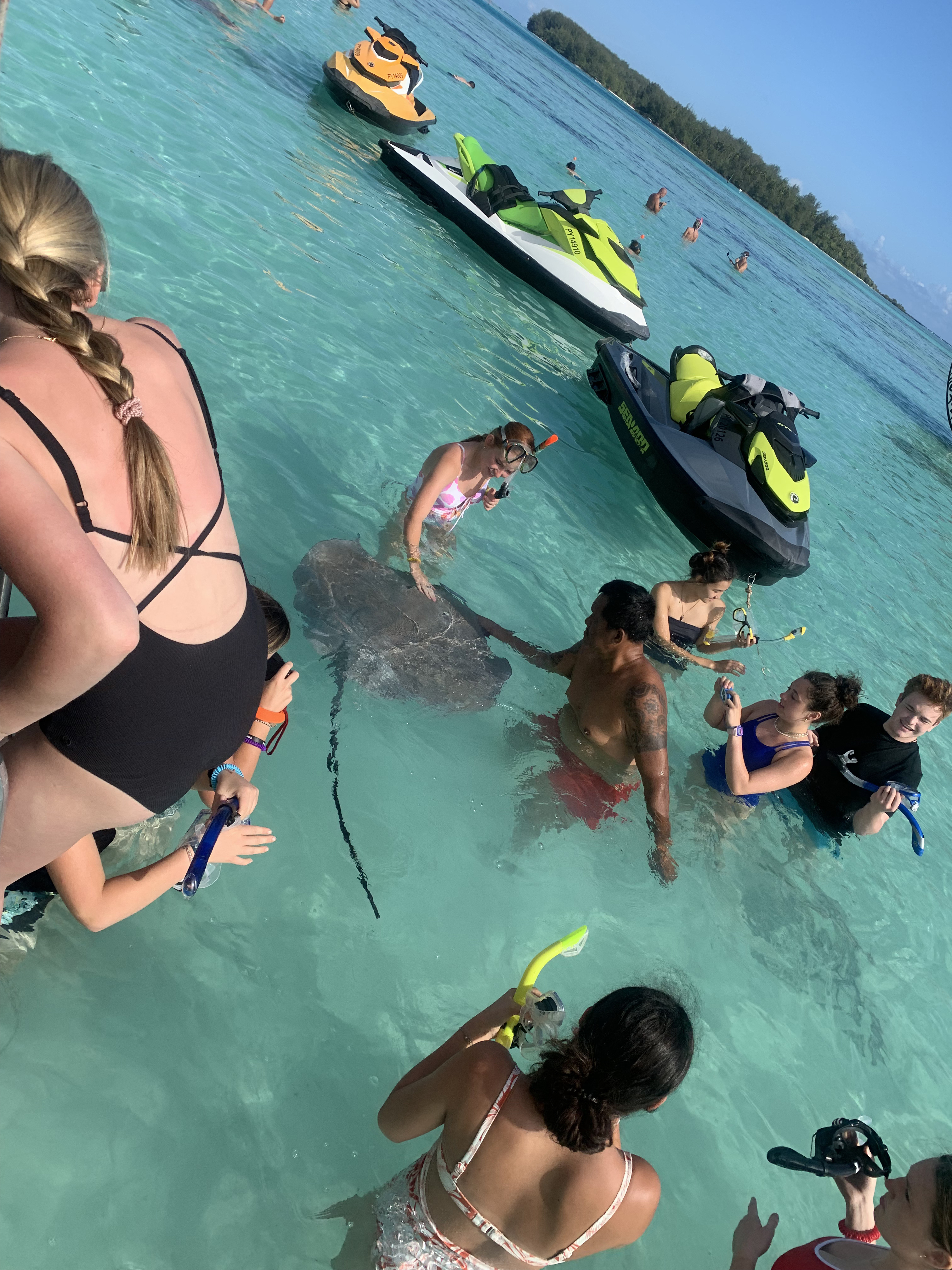 2022 Tahiti Taravao HXP - Day 4 (Kass's Birthday, Swimming with Sharks & Stingrays, Motu Fareone Island, Making Motu Fareone (E'ia Ota), Catching Crabs for 'Alca-Crab', Dance Party on Ferry to Tahiti, Catching Geckos)