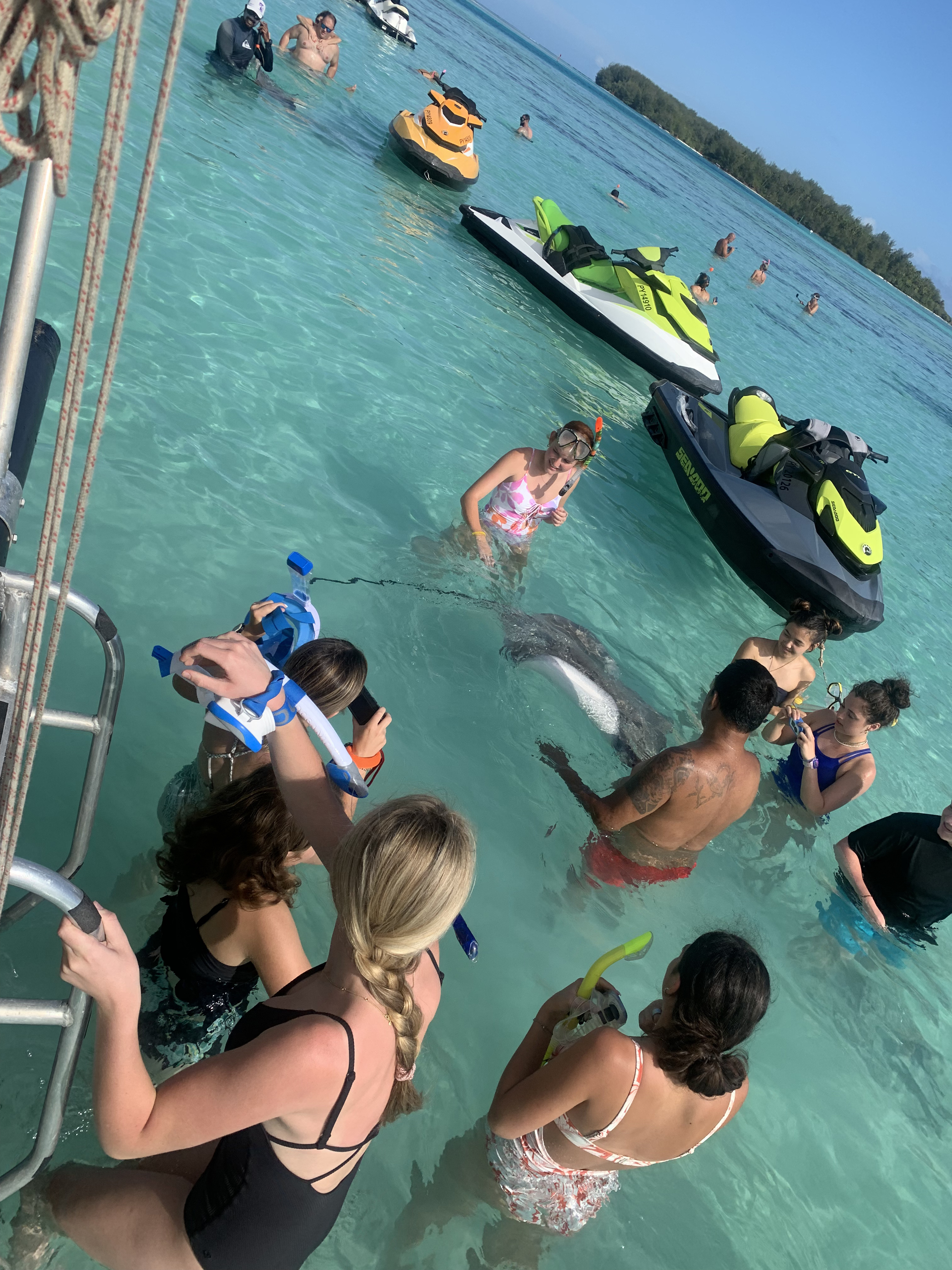 2022 Tahiti Taravao HXP - Day 4 (Kass's Birthday, Swimming with Sharks & Stingrays, Motu Fareone Island, Making Motu Fareone (E'ia Ota), Catching Crabs for 'Alca-Crab', Dance Party on Ferry to Tahiti, Catching Geckos)